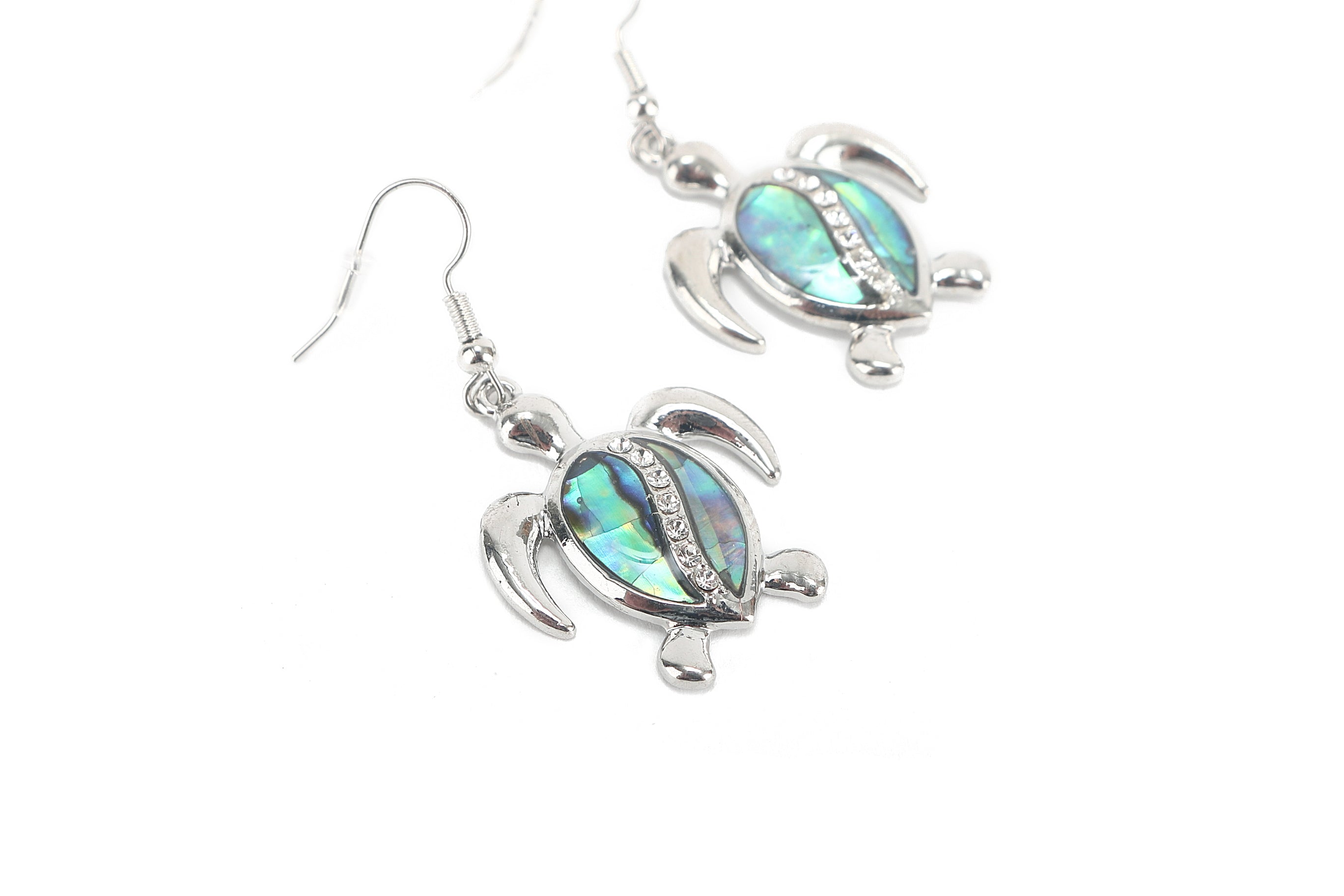 Makamae Sterling Silver Turtle Earrings for Women - Handmade Hawaiian Jewelry - Perfect for Beach Parties, Weddings & Everyday Wear