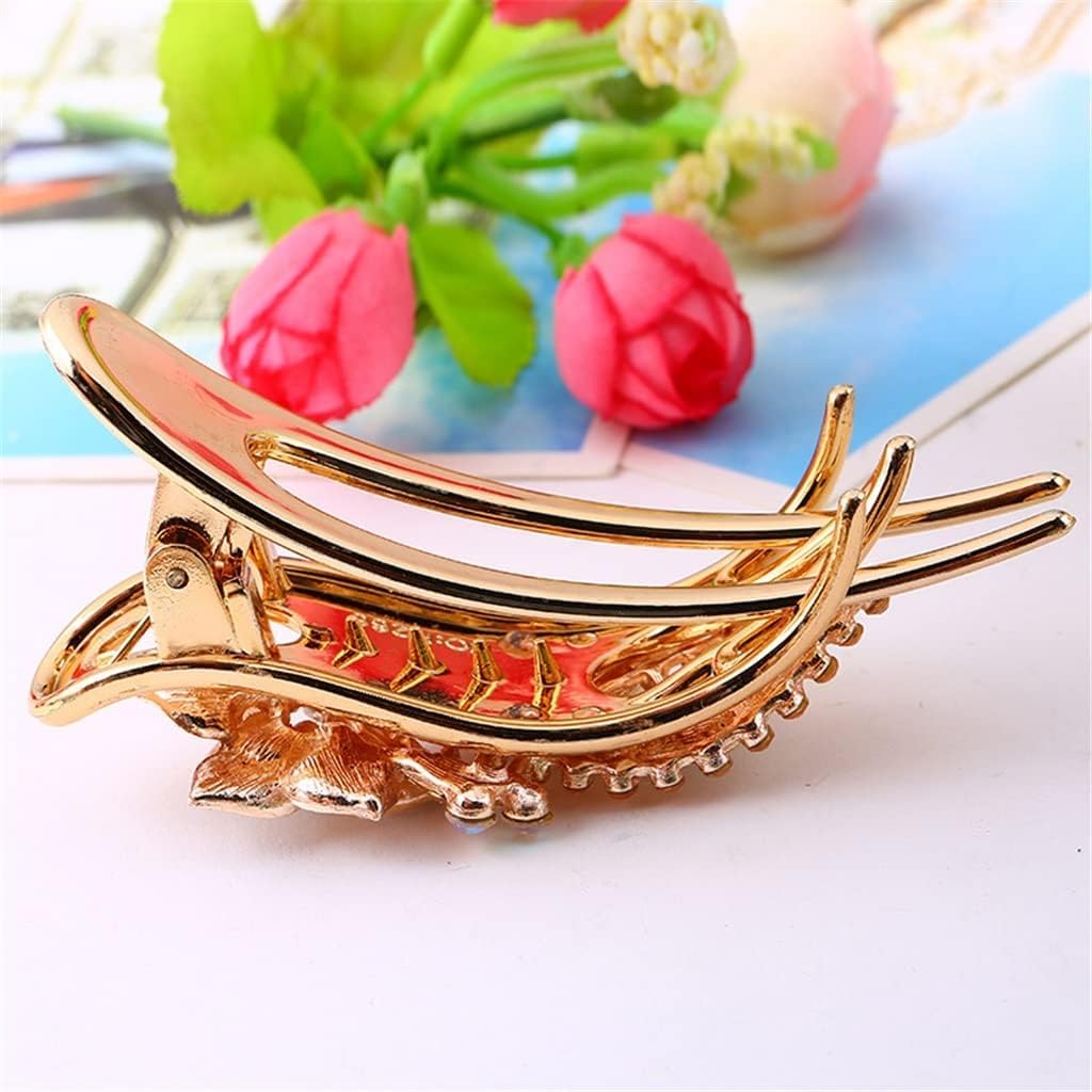 Sparkling Rhinestone 3-Prong Hair Clips for Women - Elegant Hair Accessories for Parties, Weddings & Daily Styling