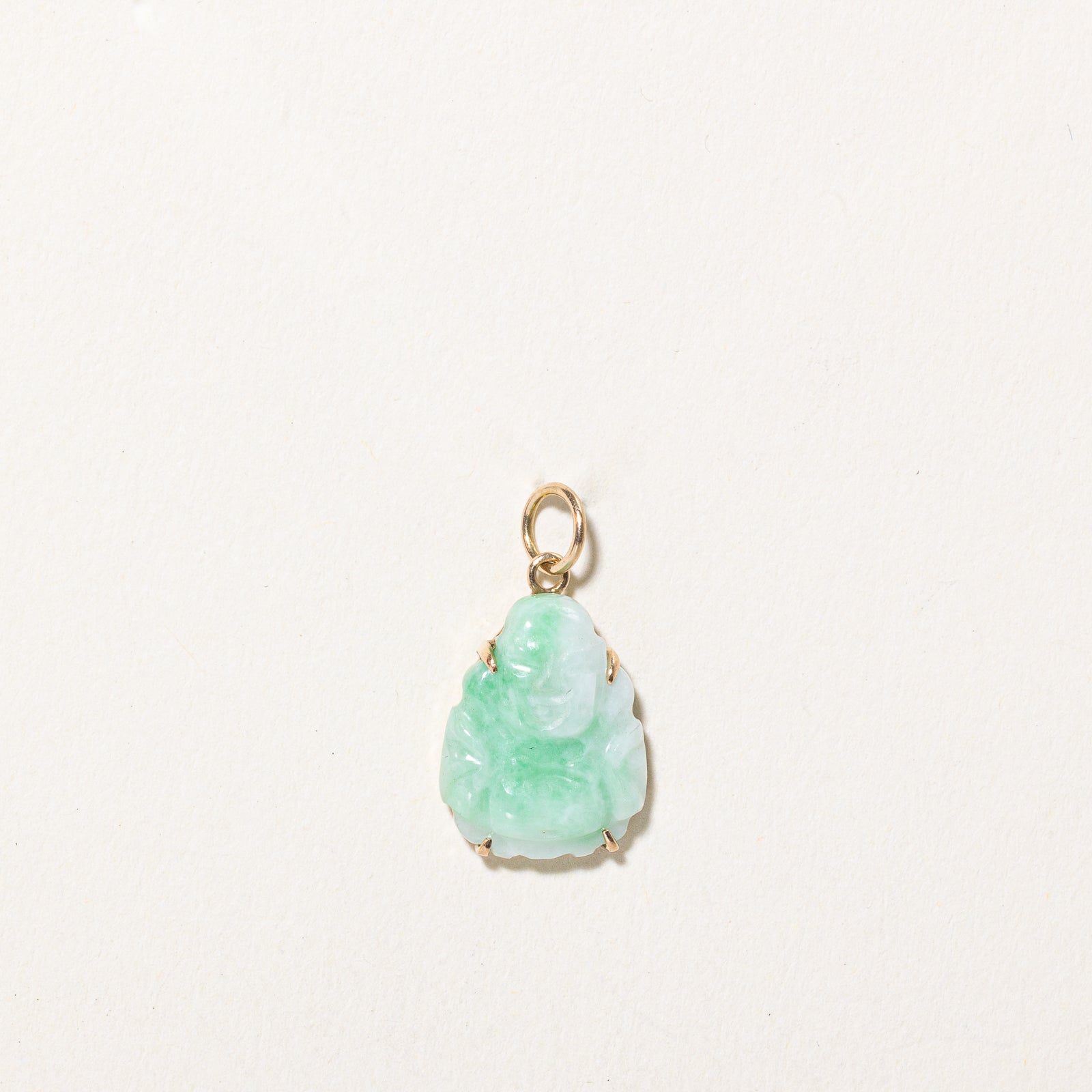 6.00ct Natural Jadeite Buddha Pendant - Hand Carved Green Jade Pendant Necklace for Meditation & Spiritual Protection | Perfect Buddhist Jewelry Gift for Women & Men