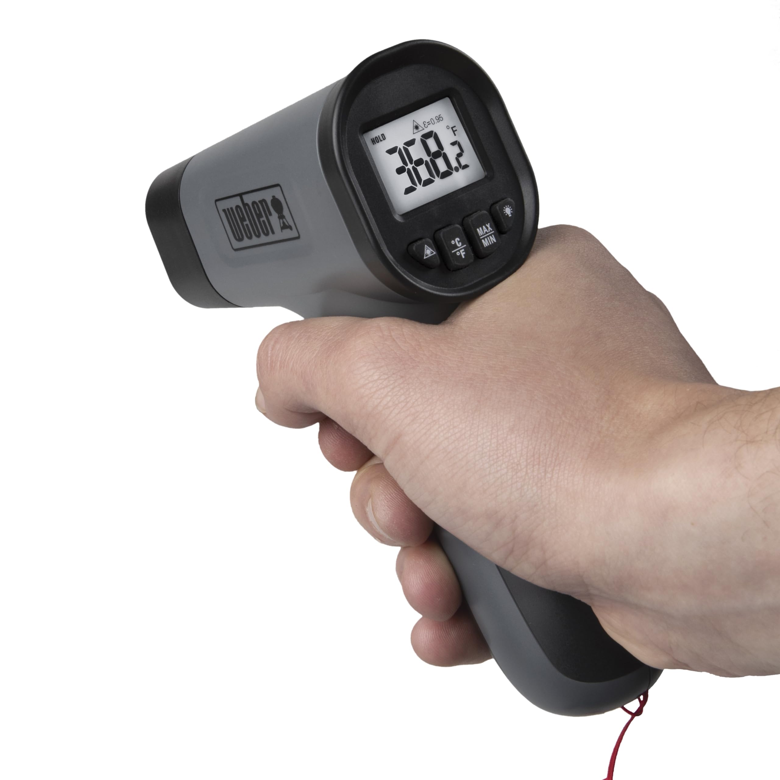 **Weber Griddle Infrared Thermometer – Wireless Digital Meat Thermometer for Grilling, BBQ, and Cooking – Black (Perfect for Steak, Chicken, and Outdoor Grilling)**