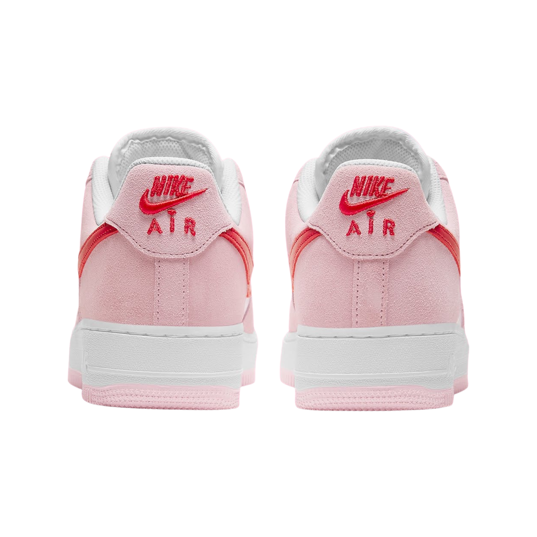 Nike Air Force 1 Low '07 QS Valentine's Day Sneakers - Love Letter Tulip Pink/University Red/White | Valentine's Gift, Casual Wear & Street Style Fashion