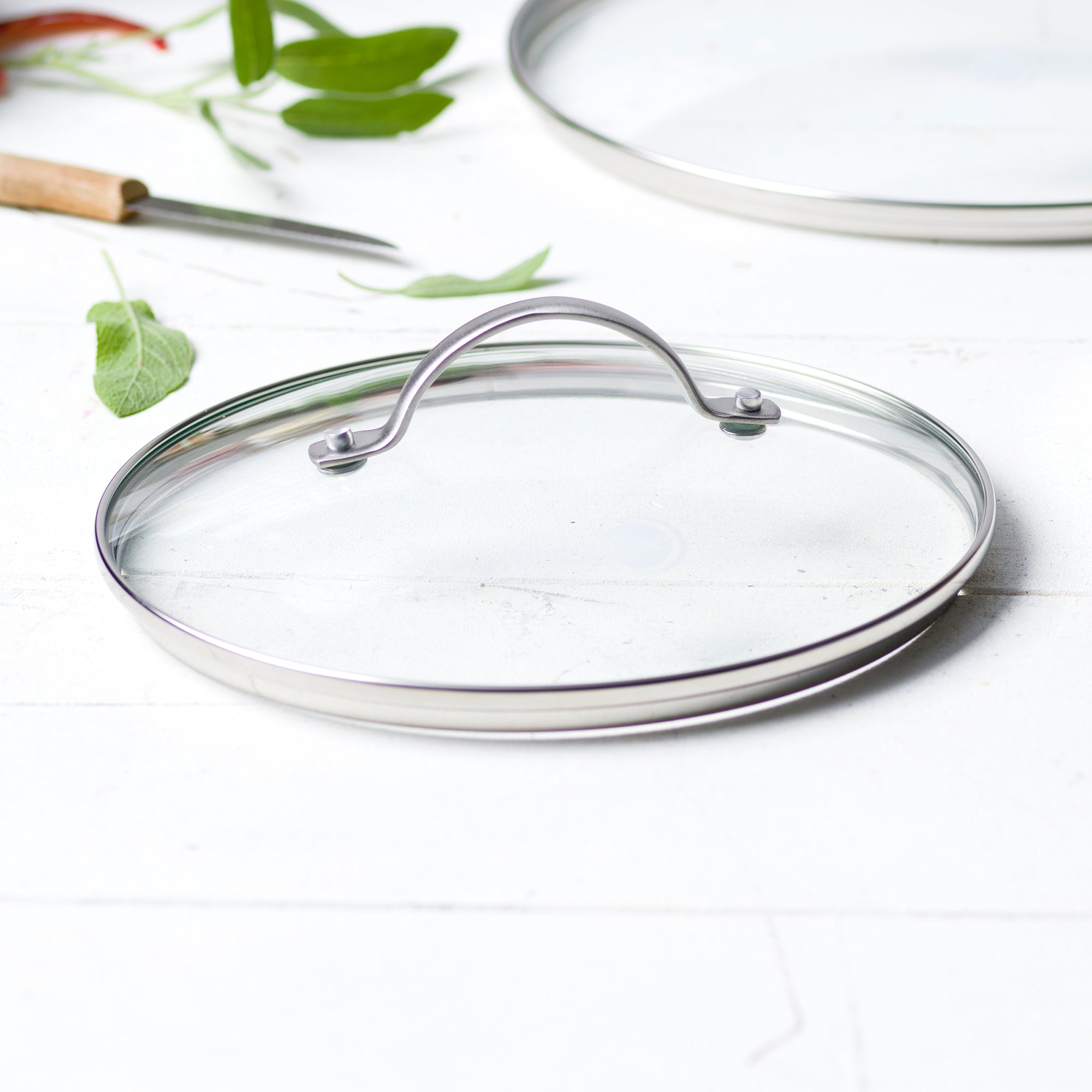 GreenPan 9.5-Inch Non-Toxic Ceramic Coated Fry Pan with Tempered Glass Lid - Healthy Cooking for Sauteing, Frying & Simmering - Oven & Dishwasher Safe