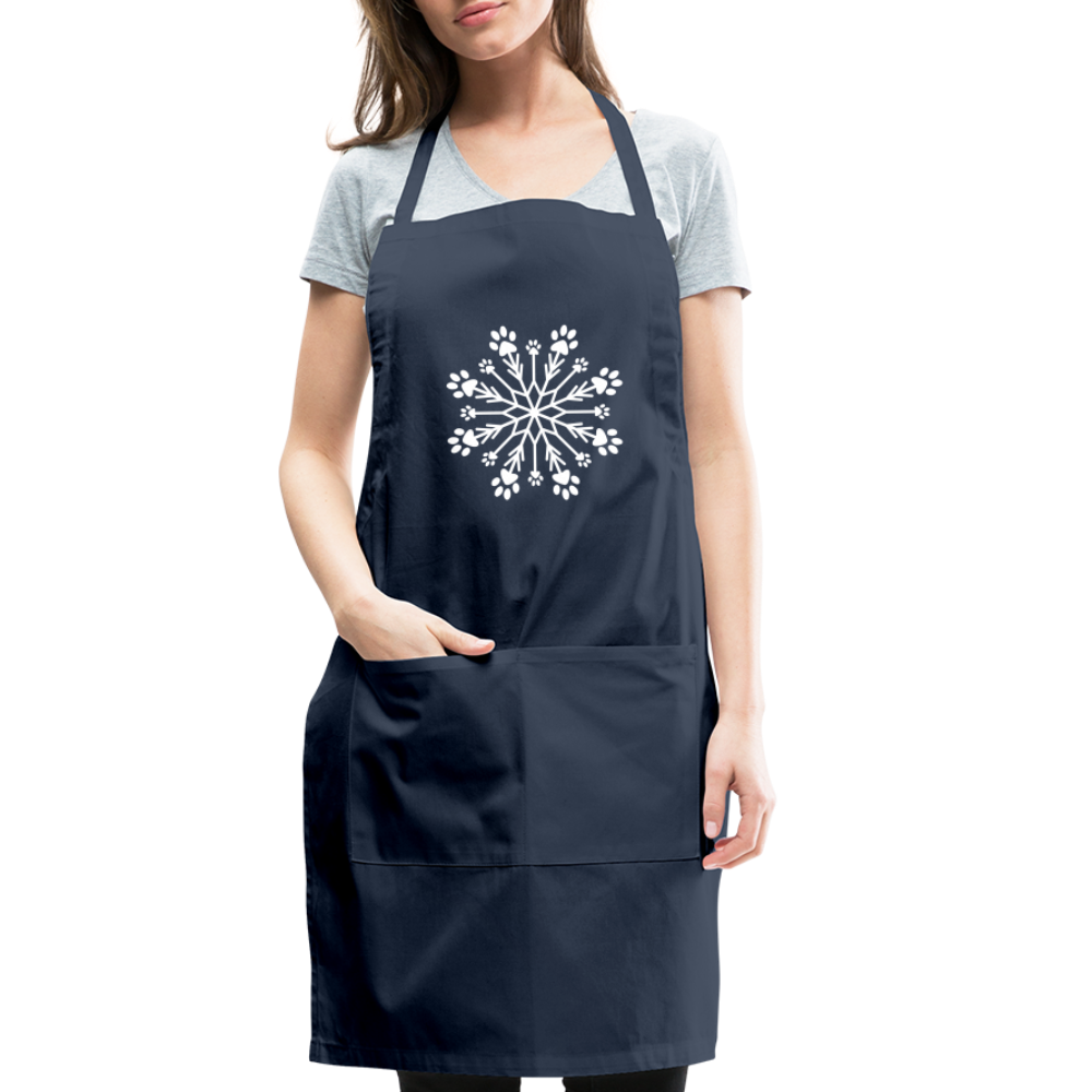 Adjustable Dog Apron for Small & Medium Dogs - Snowflake Design Pet Bib for Mealtime & Grooming - Waterproof & Easy to Clean Dog Accessories for Feeding, Bathing & Outdoor Activities