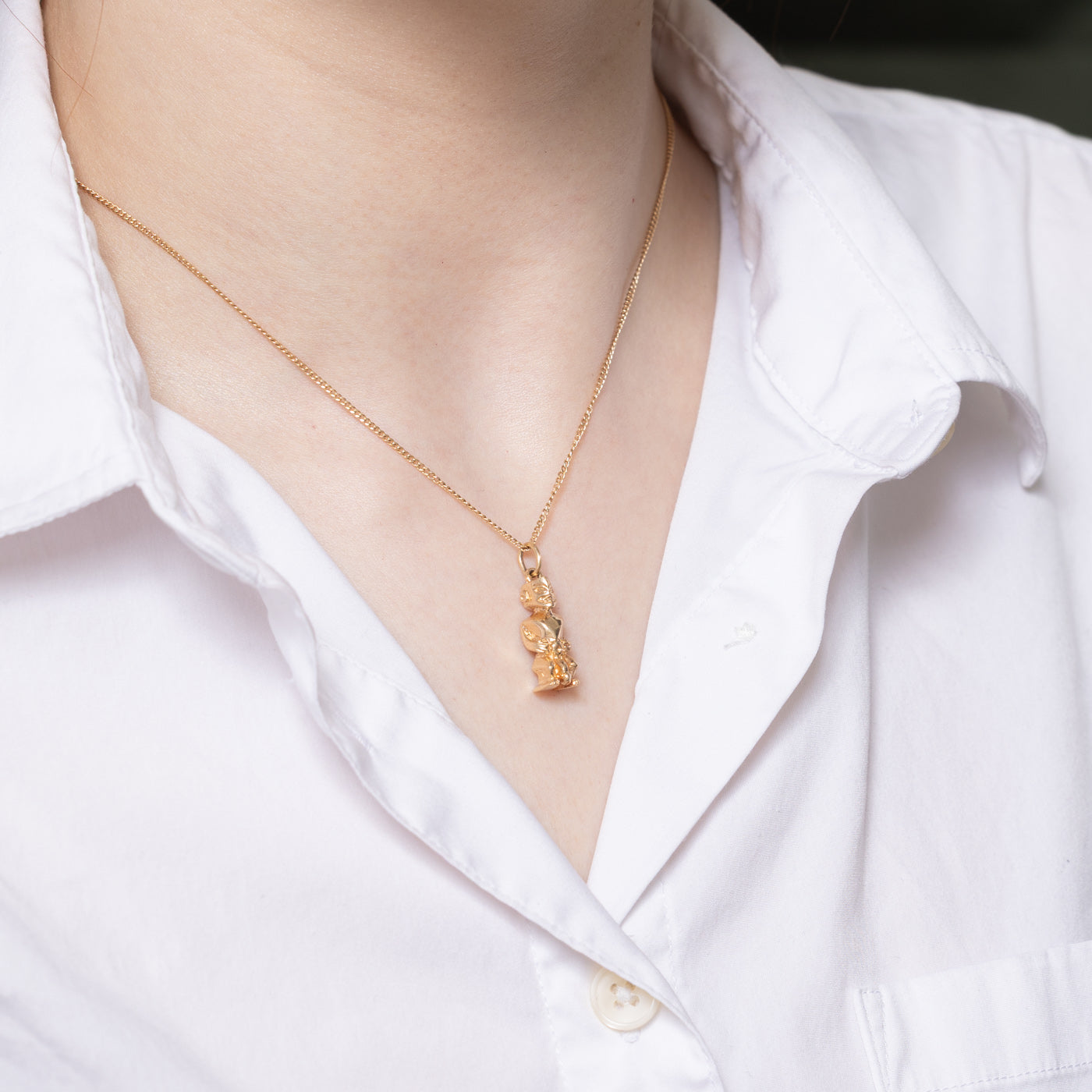 9K Yellow Gold Charm Pendant - Elegant Jewelry for Women & Girls - Perfect for Gifts, Parties & Everyday Wear