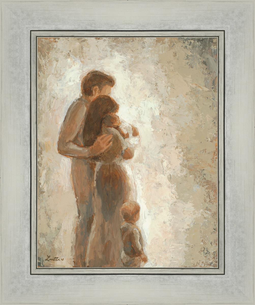 Family Looking Towards the Light - Inspirational Wall Art for Home Decor | Motivational Canvas Print for Living Room, Bedroom & Office | Perfect Gift for Family & Friends