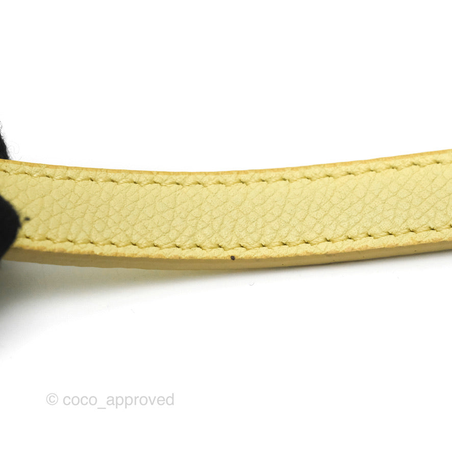 Celine Micro Belt Bag in Yellow Grained Calfskin with Silver Hardware - Perfect for Everyday Use, Work & Special Occasions