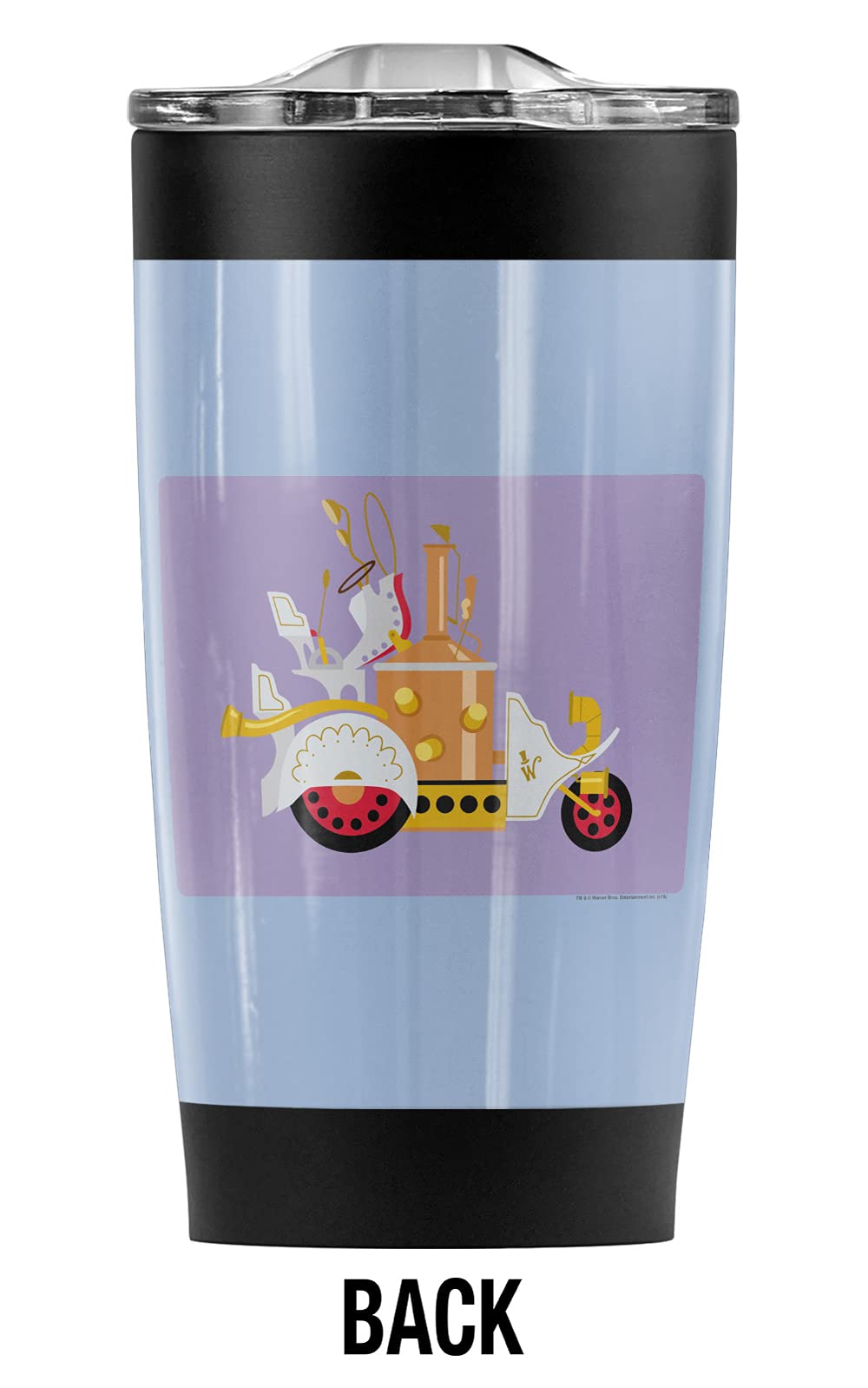 Willy Wonka Chocolate Factory Stainless Steel Tumbler 20oz - Insulated Travel Mug with Leakproof Lid for Coffee, Tea & Cold Drinks - Perfect for Office, Commuting & Outdoor Adventures