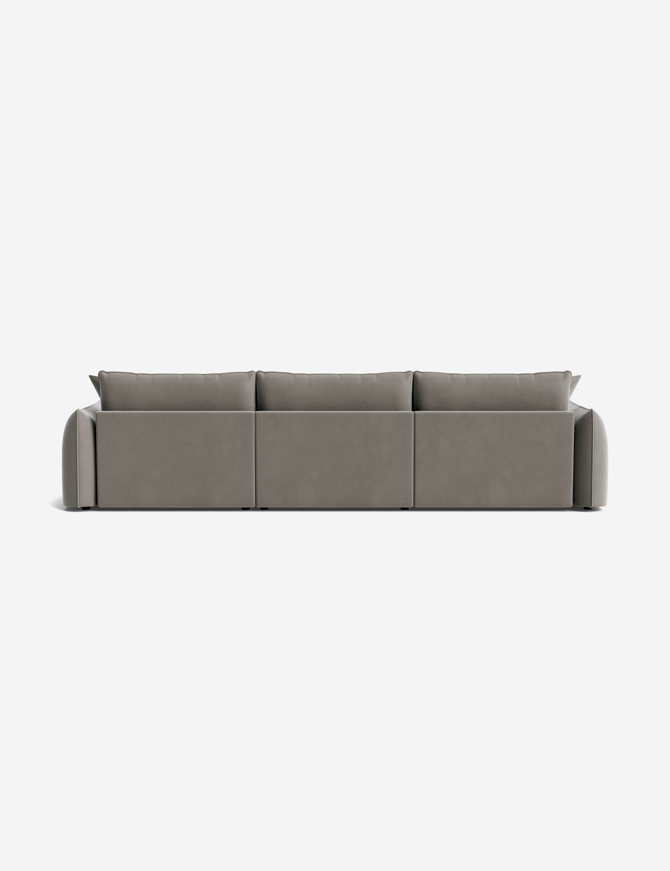 Balmer Sectional Sofa with Ottoman - Modern L-Shaped Couch Set for Living Room, Lounge & Family Room - Comfortable Fabric Sofa for Relaxing, Entertaining & Movie Nights