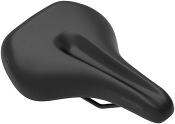 Ergon SC Core Prime Saddle - Women's Bike Seat, Medium/Large Size, Black/Gray - Comfortable Cycling Saddle for Road & Mountain Bikes, Perfect for Long Distance Rides & Commuting