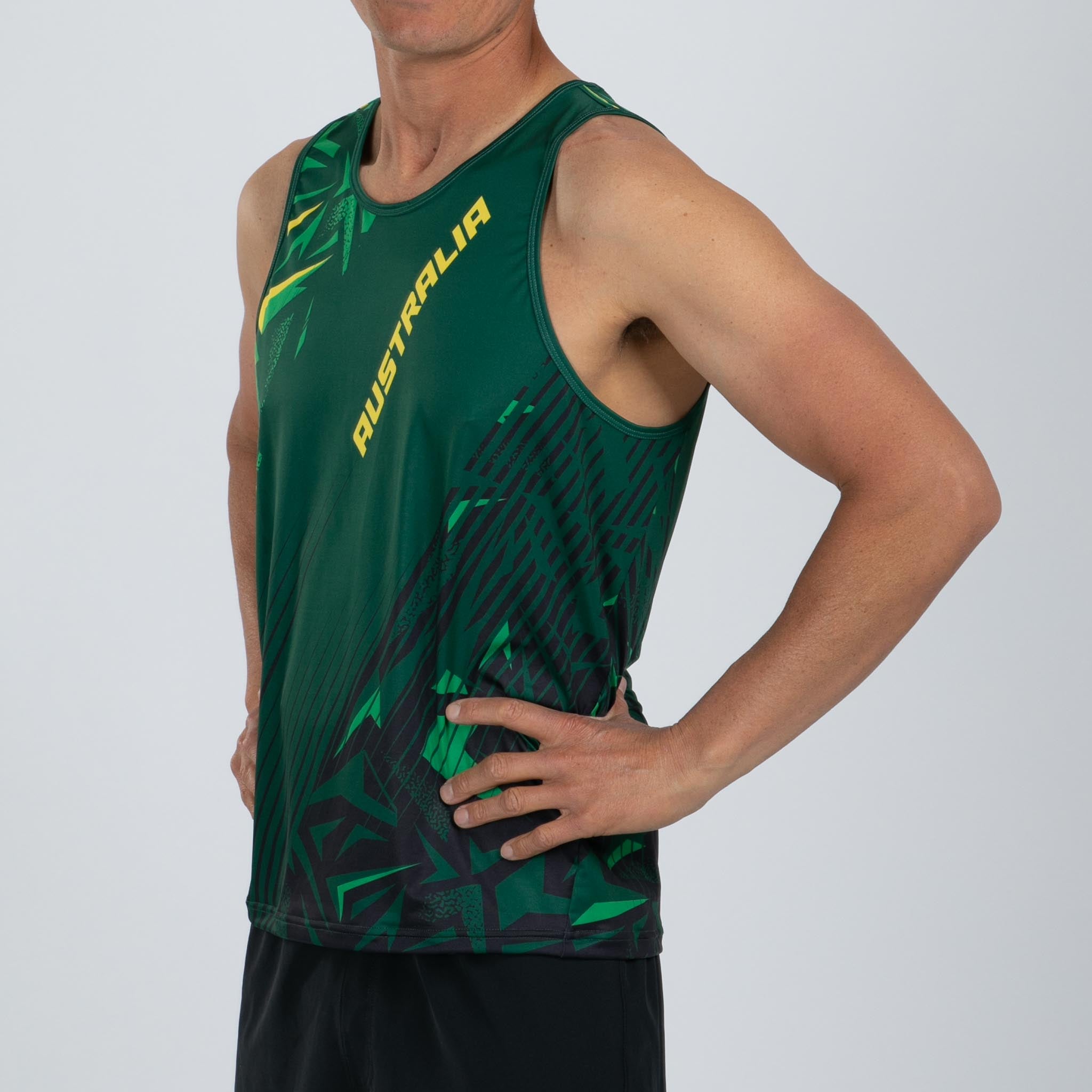Men's Limited Edition Running Singlet - Lightweight Performance Top for Marathon & Training | Australia