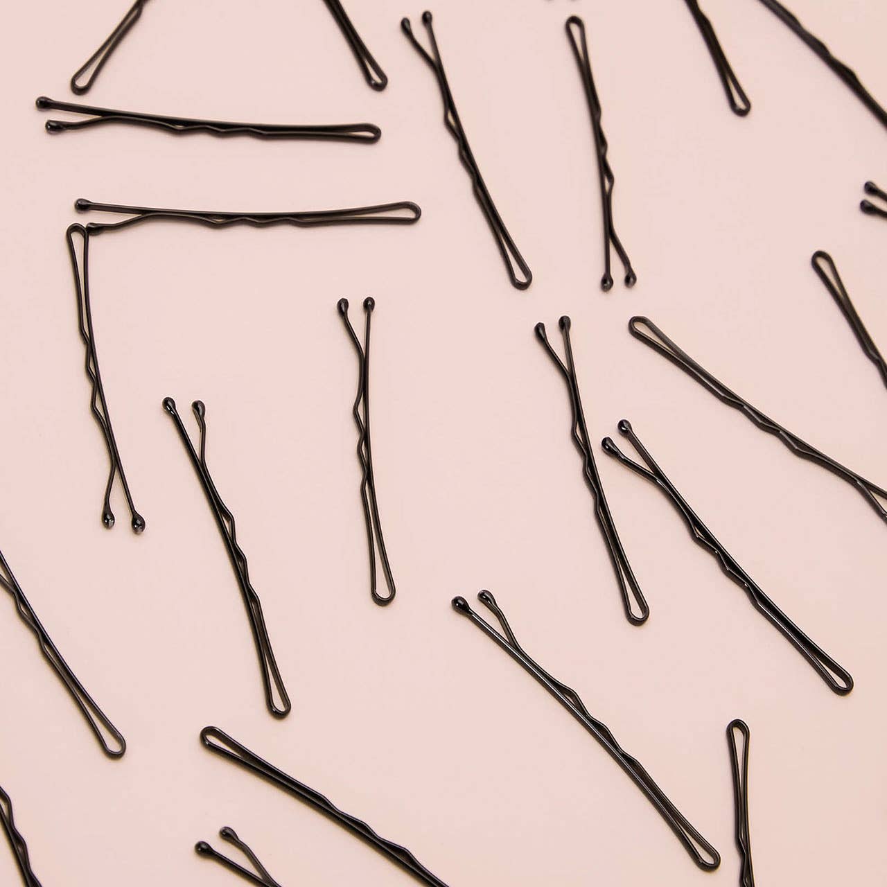 45pcs Black Bobby Pins for Hair - Strong Hold Hair Clips for Women, Girls - Perfect for Updos, Braids, Ponytails & Styling