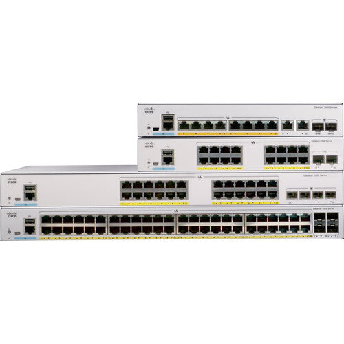 Cisco Catalyst C1000-24FP-4G-L 24-Port Gigabit PoE+ Managed Switch with SFP - Ideal for Business Networks & Smart Office Connectivity