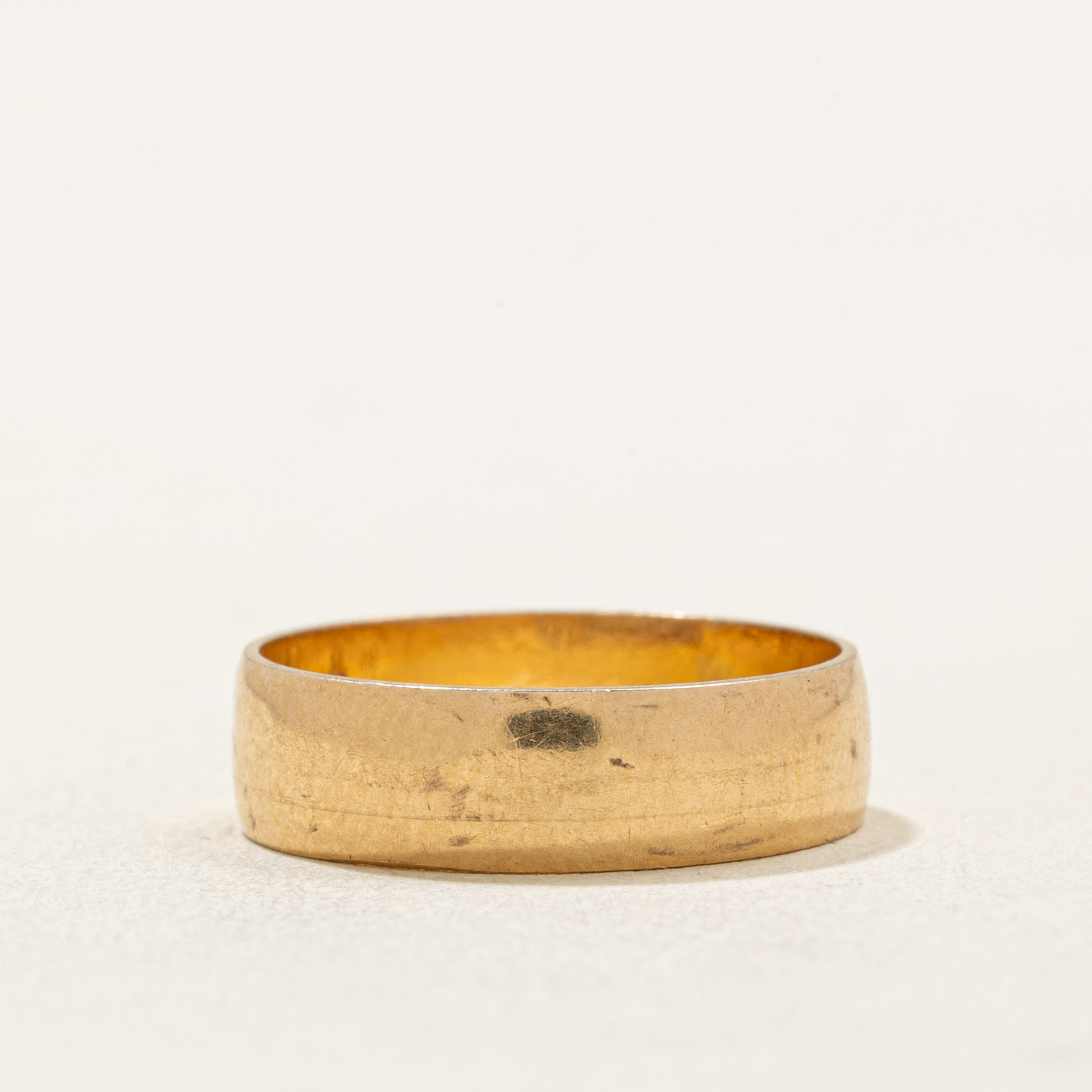 18K Yellow Gold Wedding Band for Women - 4.95mm Wide, Size 5.75 - Classic Comfort Fit Ring for Bridal, Anniversary, or Everyday Elegance