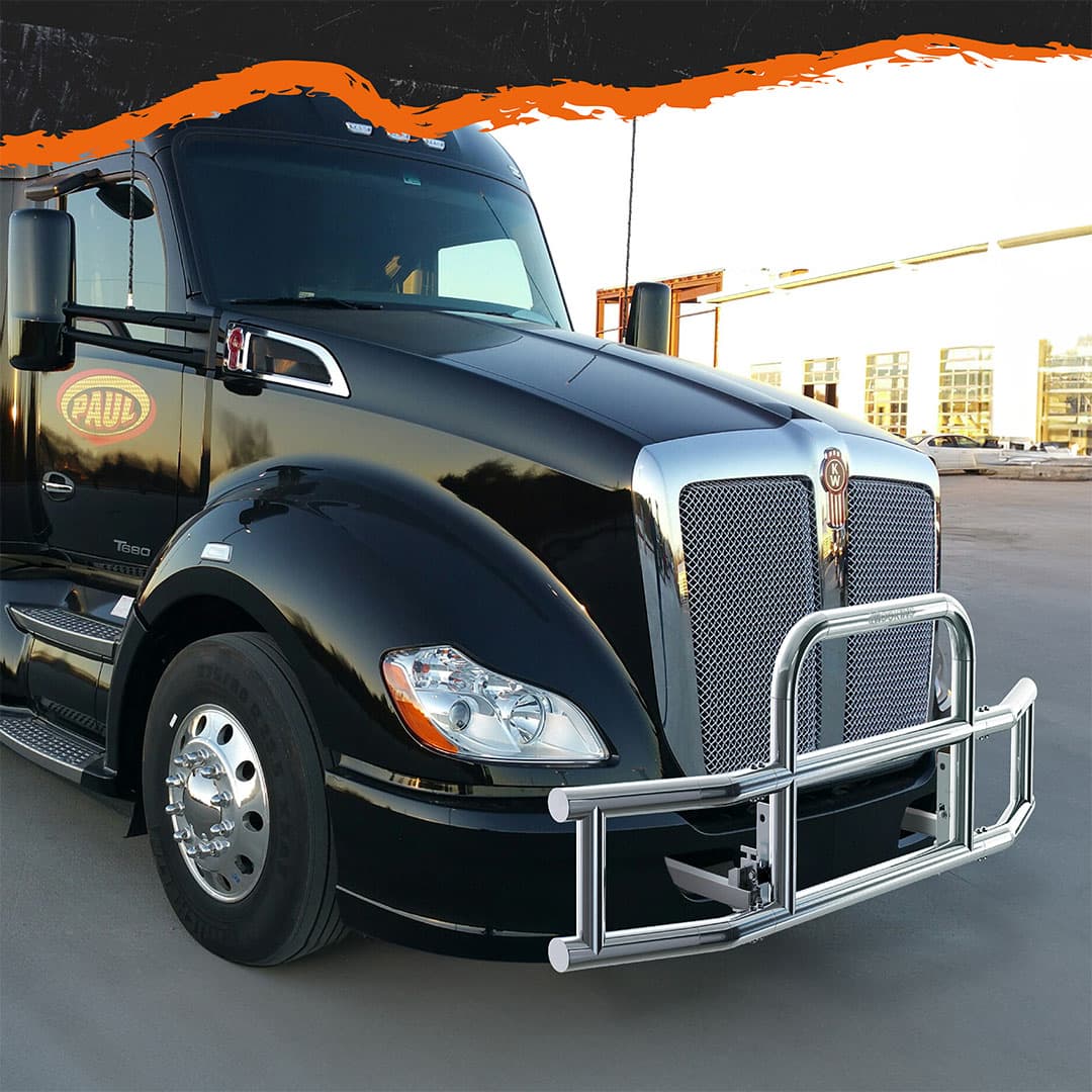 Heavy Duty Front Bumper Guard Mounting Brackets for Kenworth T660 & T680 (2007-2017 Models) - Replacement Parts for Truck Protection - Perfect for Off-Road & Long-Haul Driving