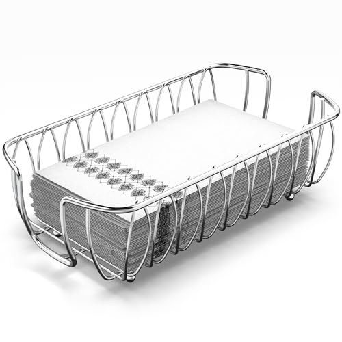 J - Silver Napkin Holder for Bathroom