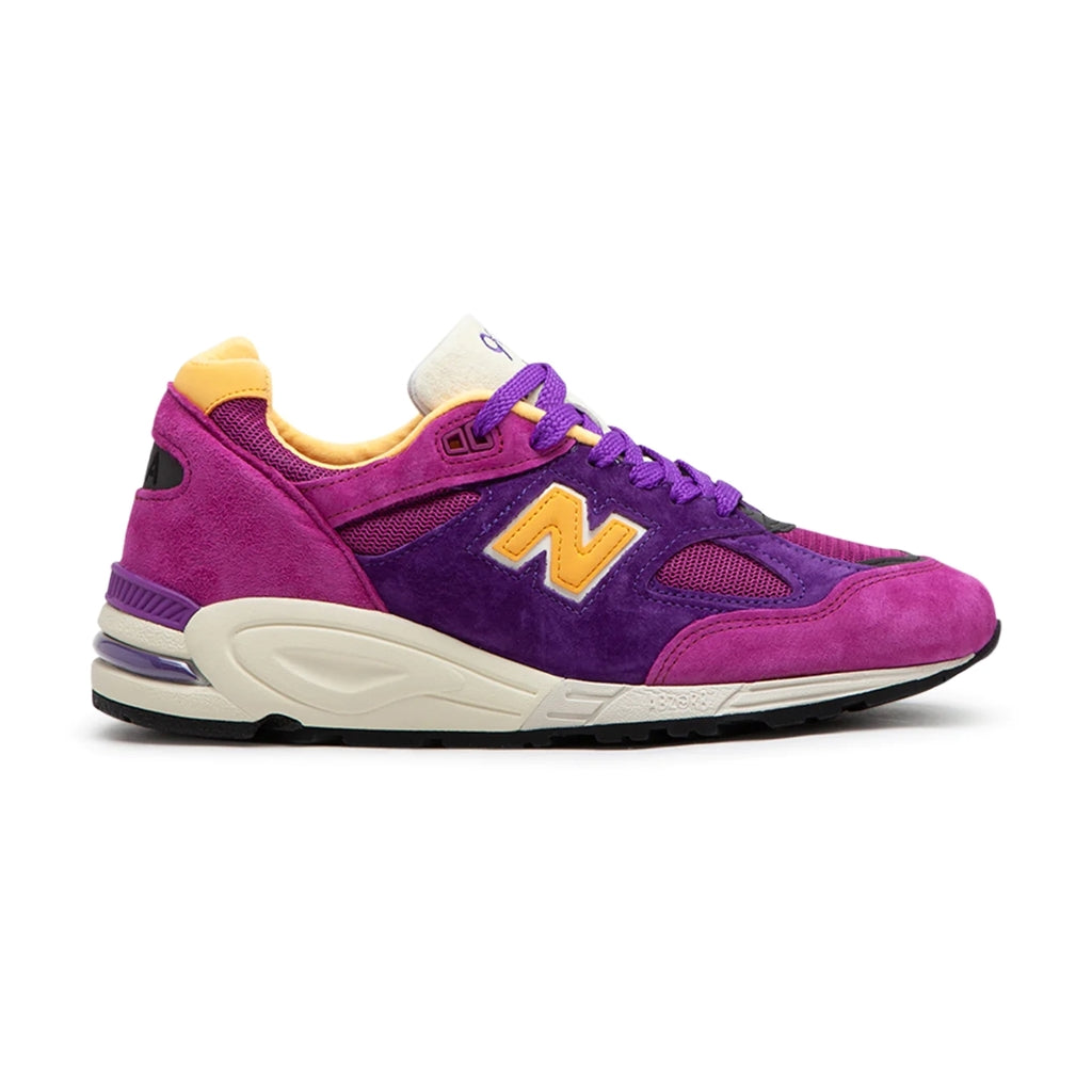 New Balance M990PY2 Teddy Santis Purple & Yellow Men's Running Shoes - Made in USA M990V2 - Perfect for Jogging, Gym & Casual Wear
