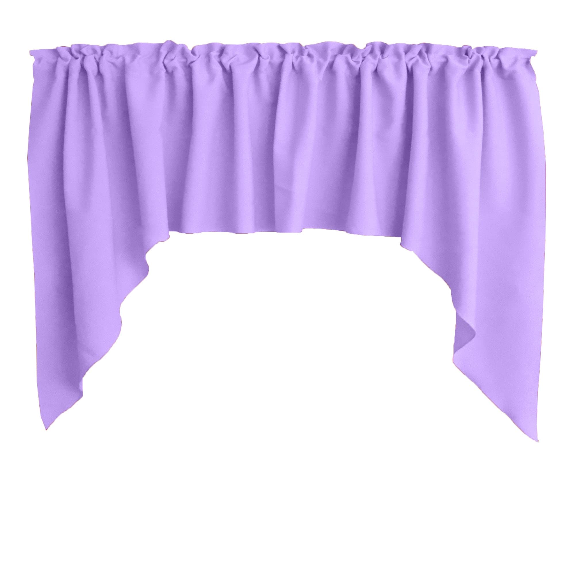 Durable Solid Polyester Poplin Swag Valance Window Treatment - 72