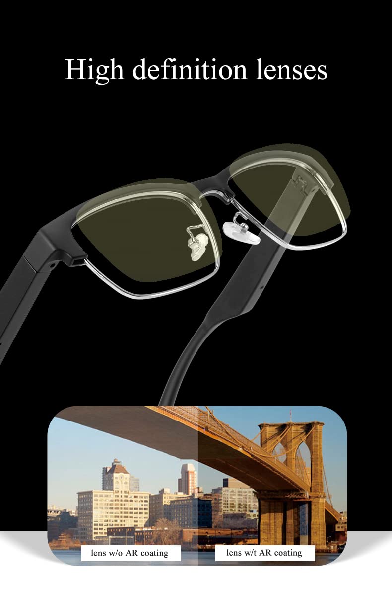 Wireless Bluetooth Smart Glasses for Men & Women - Indoor/Outdoor Use
