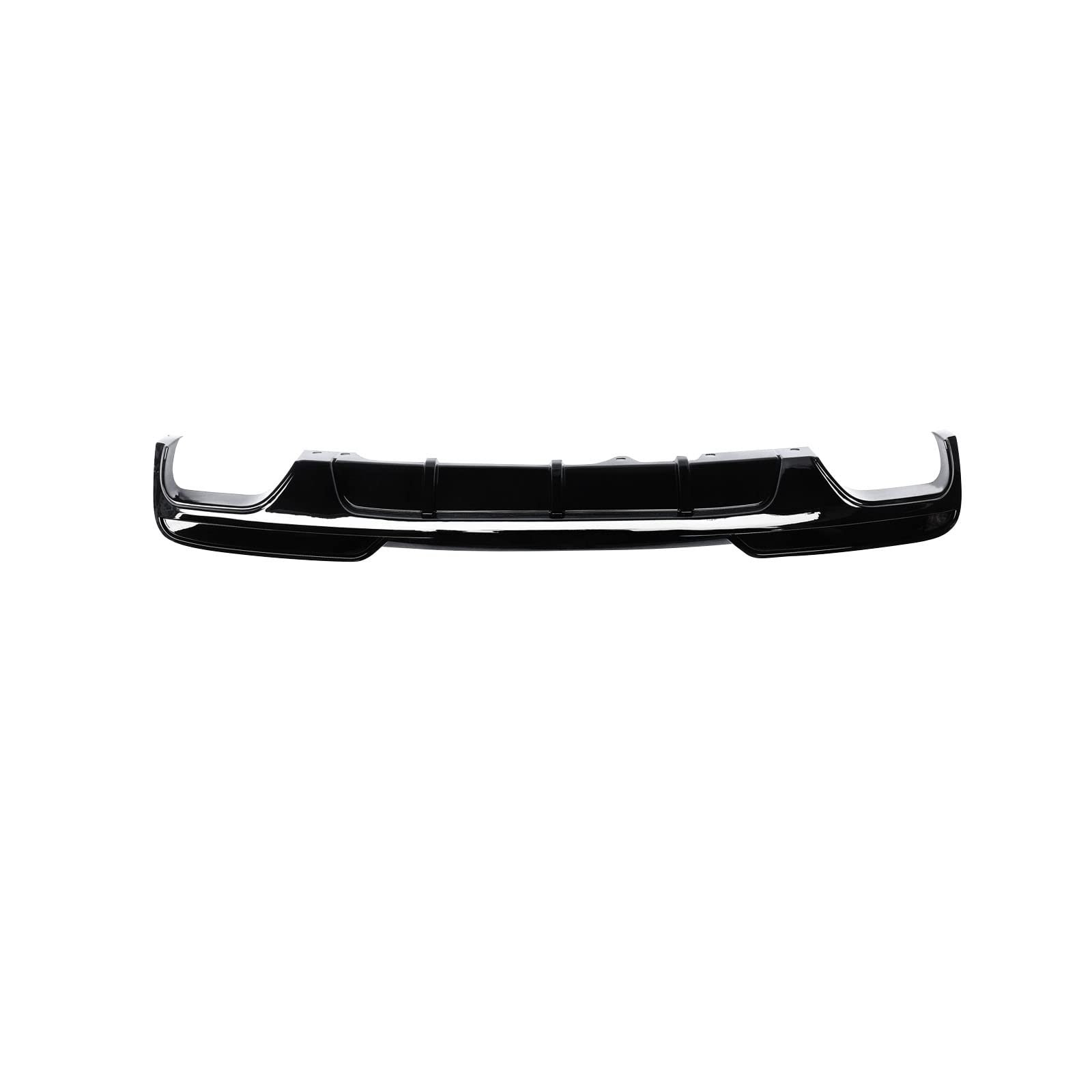 NINTE Rear Diffuser for 2011-2016 BMW 5-Series F10 520i 528i 535i 550i - MP Style Gloss Black Rear Bumper Lip with Dual Exhaust Cutouts - Perfect for Car Upgrades & Performance Enhancement