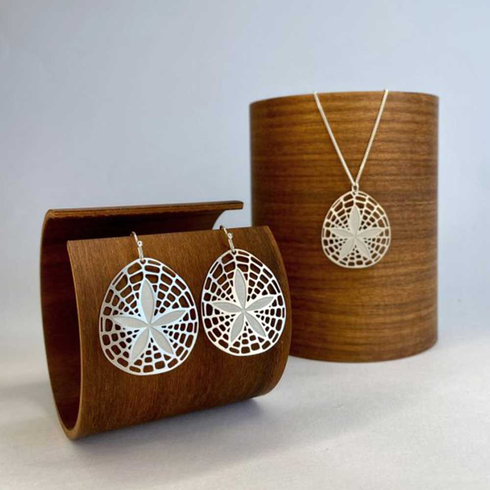 Go Do Good Hook Earrings - Sand Dollar Style Boho Beach Jewelry for Women | Perfect for Summer Vacations, Beach Weddings & Coastal Fashion