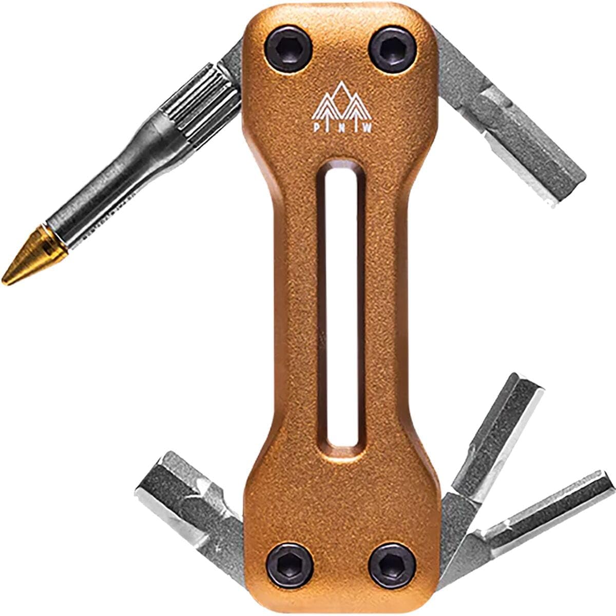 PNW Components Pebble Multi-Tool with Dynaplug - Compact Bike Repair Tool Kit (Golden Daze Bronze) for Mountain & Road Bikes - Perfect for On-the-Go Cycling Repairs