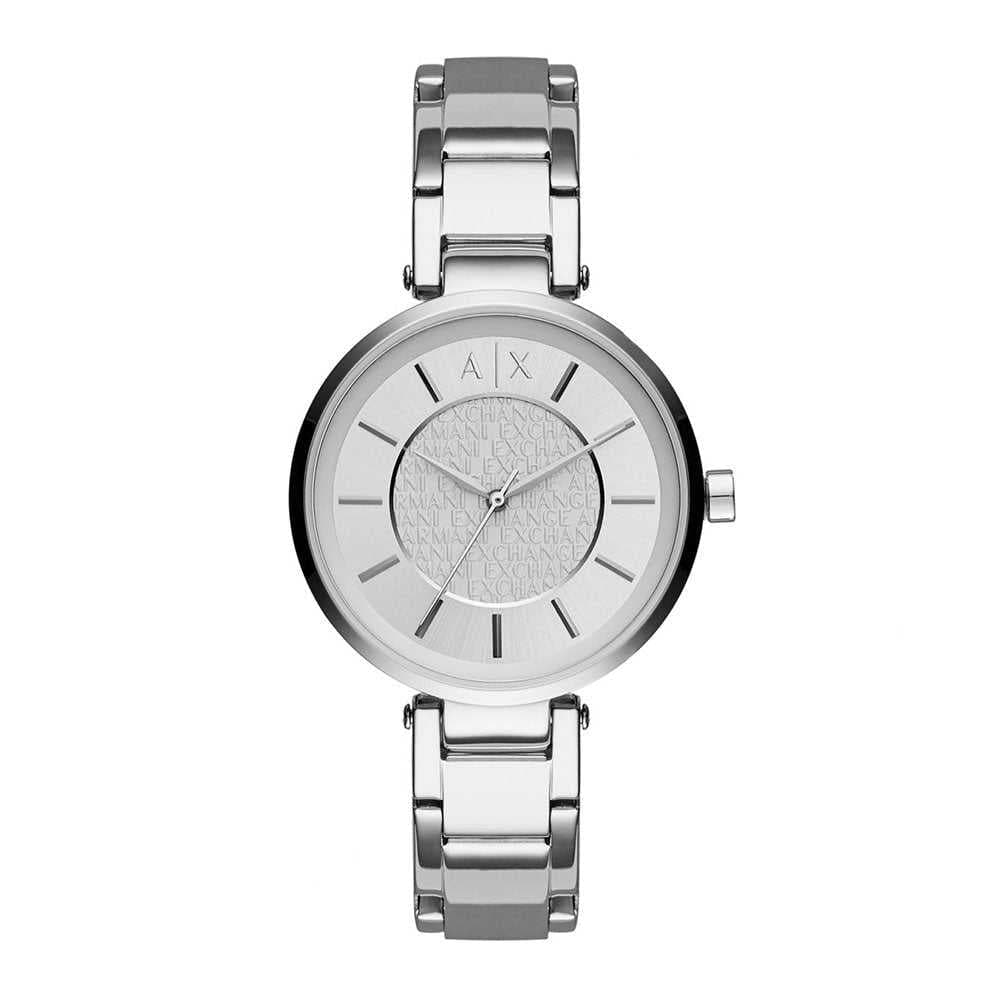 ARMANI EXCHANGE AX5315 Women's Stainless Steel Analog Quartz Watch - Silver Dial for Business, Casual & Evening Wear