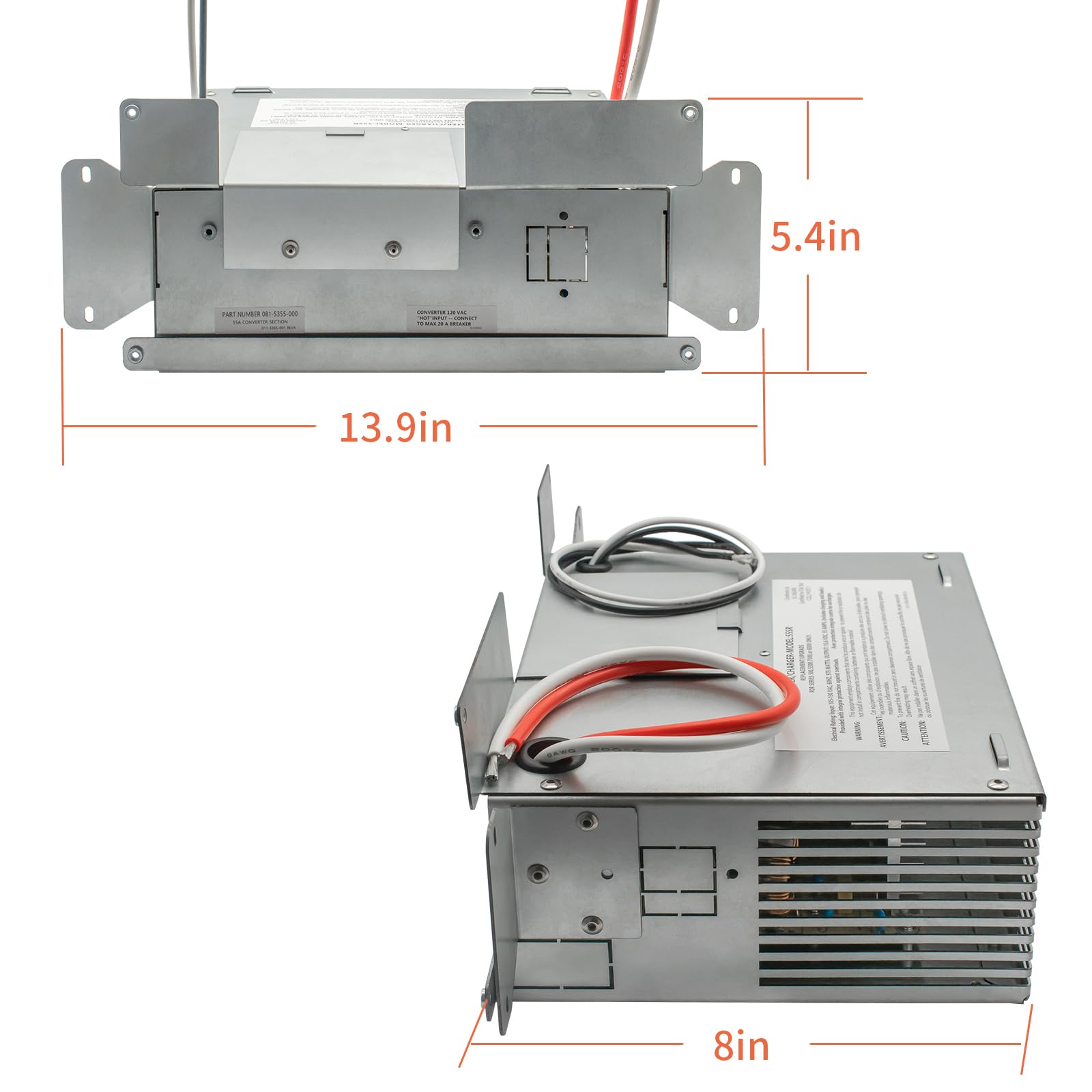 Power Components 55RU 55 Amp RV Converter/Charger - Reliable Power Supply for RVs, Campers & Off-Grid Living