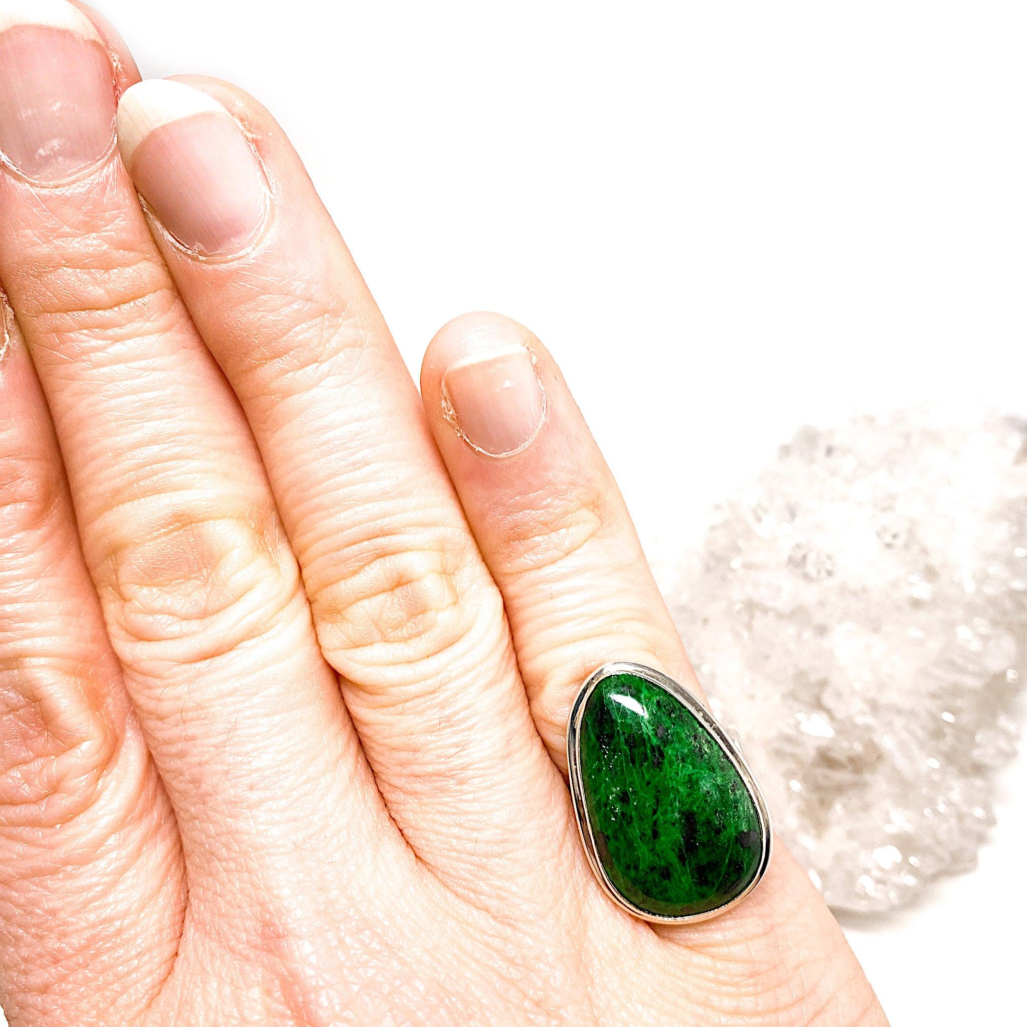 Maw Sit Sit Freeform Ring - Size 7 - KRGJ1157 - Unique Handmade Jewelry for Women, Boho Chic Fashion Statement, Perfect for Weddings & Special Occasions
