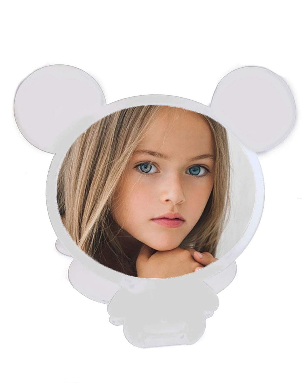 INAAYA Portable Travel Compact Mirror for Kids - Cute Cartoon Design, Lightweight 20g, Pack of 1 - Perfect for School, Travel & Makeup Practice