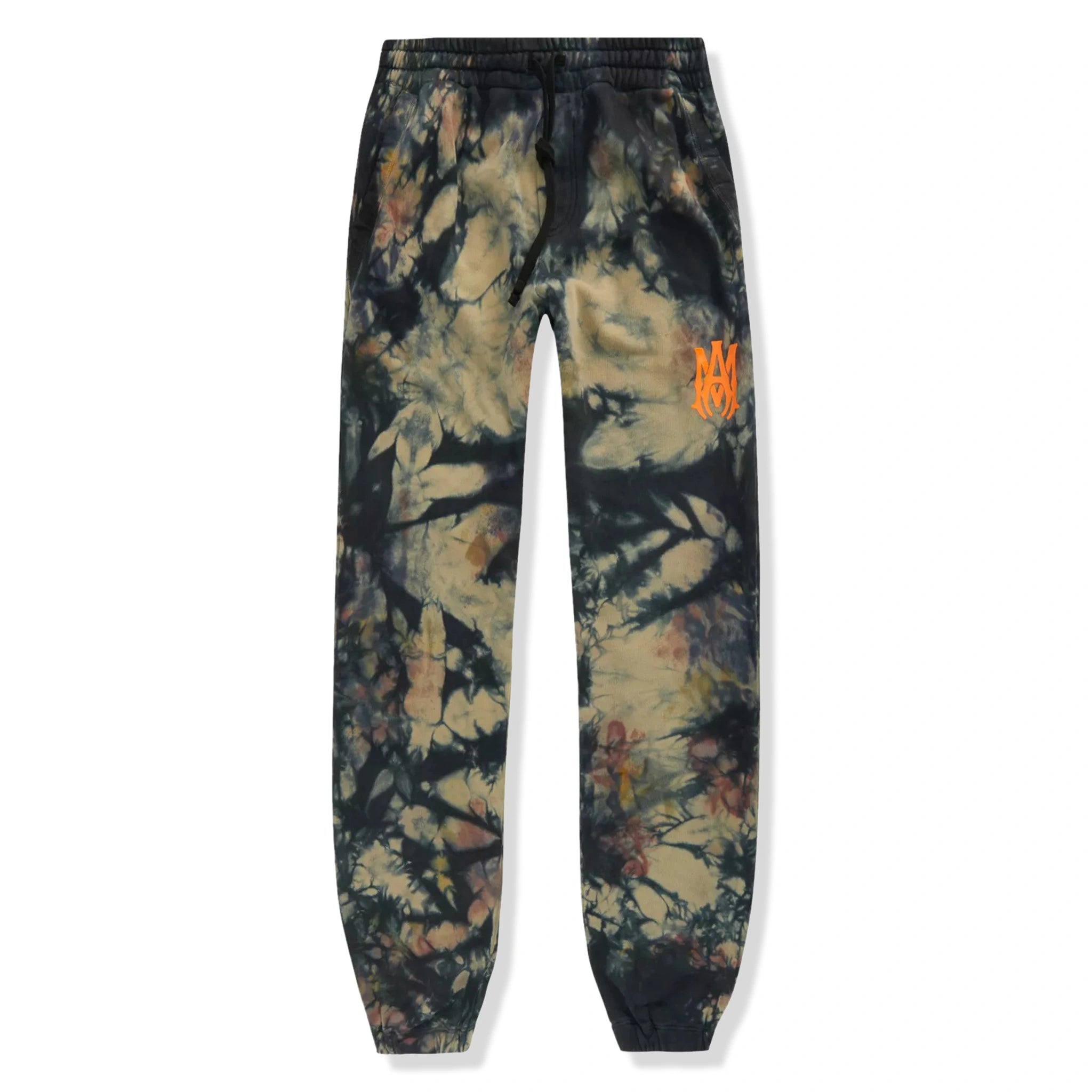 Amiri Kids Bones Tie Dye Green Sweatpants for Boys & Girls - Trendy Streetwear Joggers for Casual Wear, School & Playdates