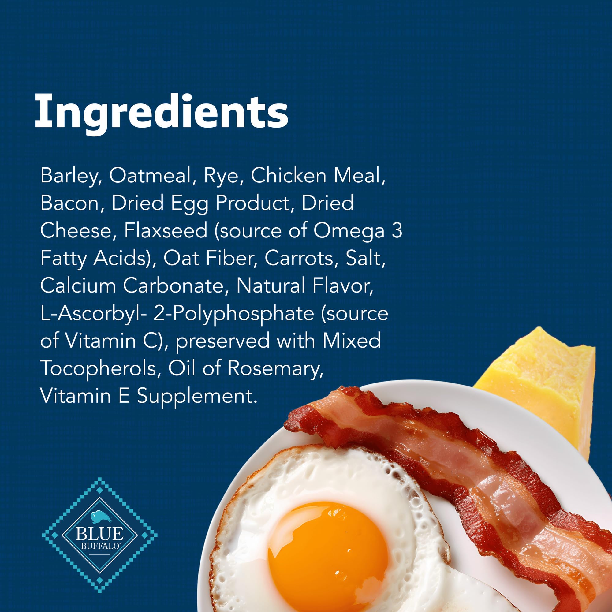 Blue Buffalo Health Bars Natural Crunchy Dog Treats - Mini Biscuits with Bacon, Egg & Cheese Flavor | Healthy Snacks for Small & Medium Dogs | Perfect for Training Rewards & Travel Treats