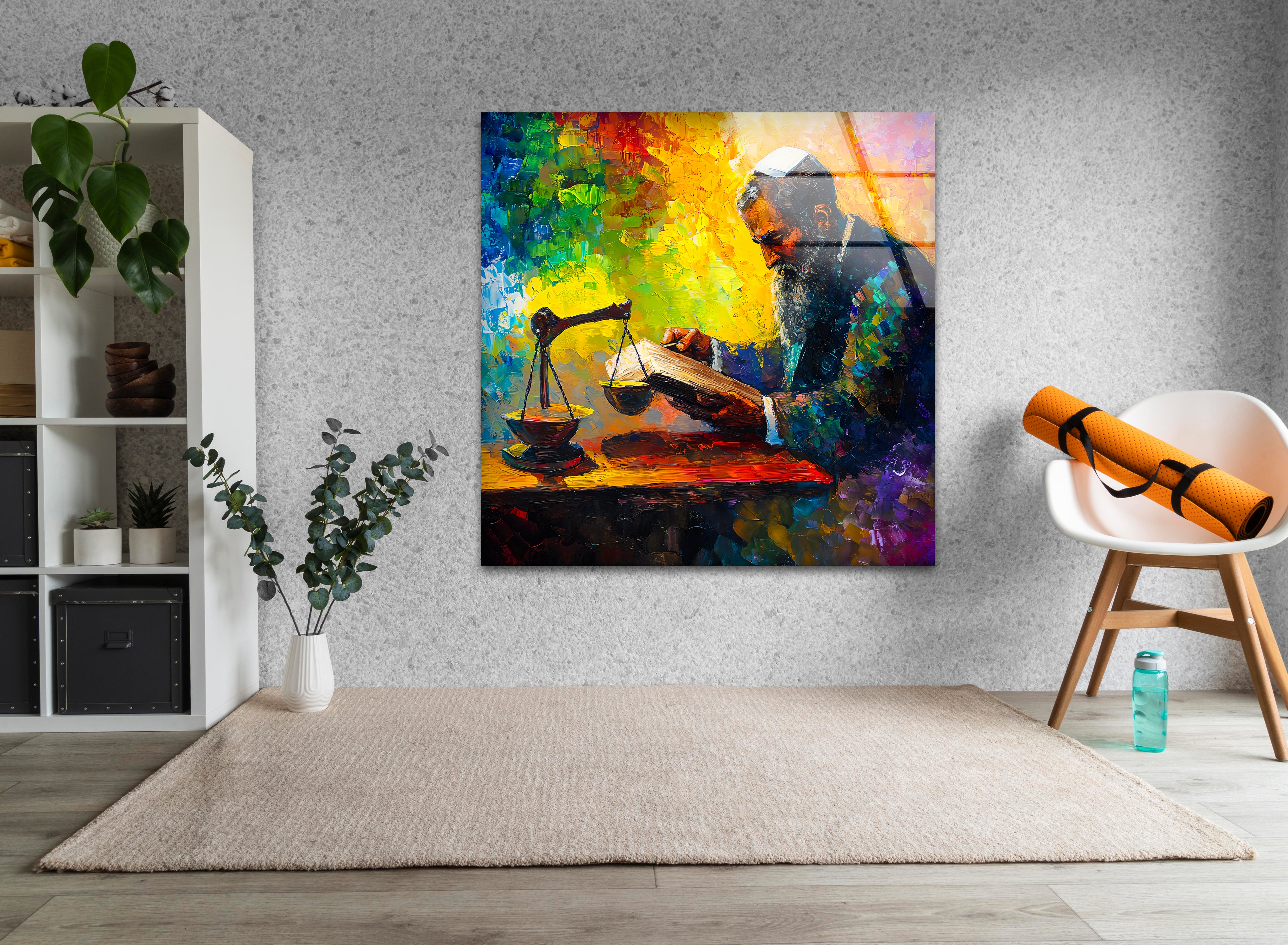 Original Afremov Hand-Painted Glass Wall Art - Vibrant Modern Home Decor for Living Room, Bedroom & Office