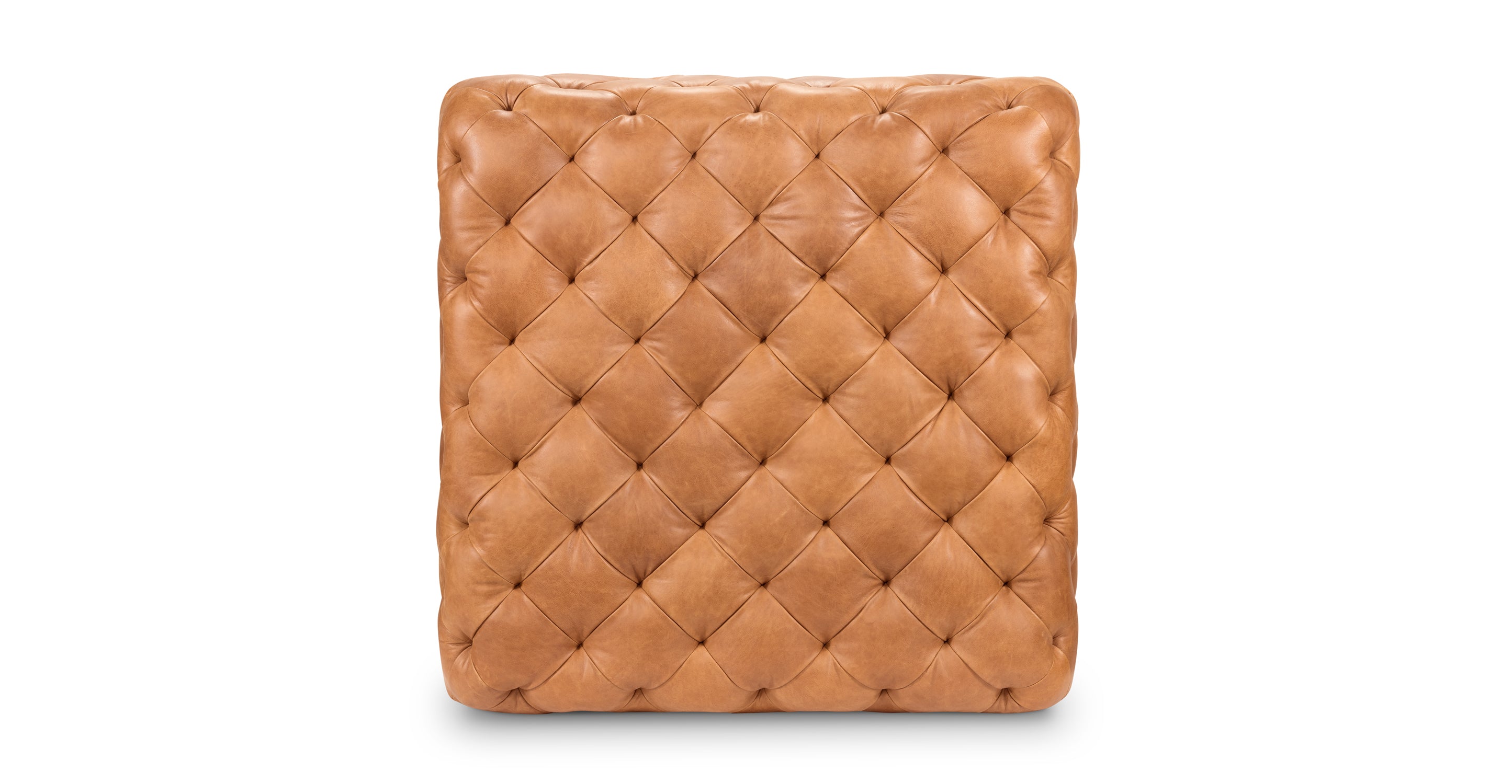 Premium Turin Leather Ottoman - Versatile Footrest, Storage Bench & Extra Seating - Perfect for Living Room, Bedroom & Home Office