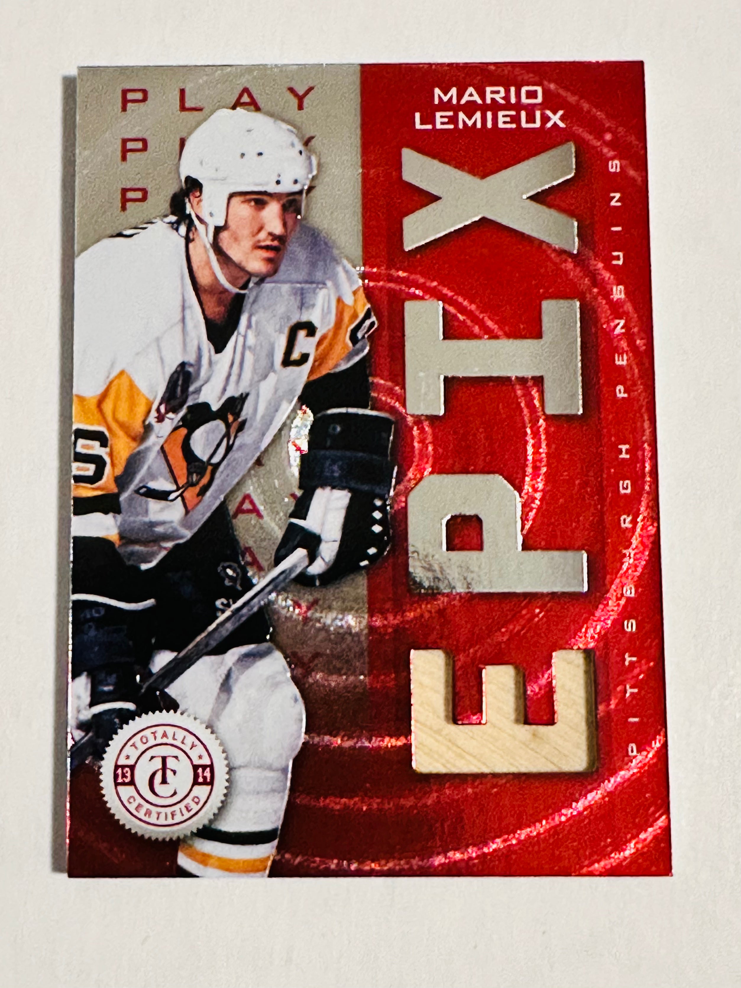 Rare Mario Lemieux 2013/14 Epix Memorabilia Hockey Card - Limited Edition Collectible for NHL Fans & Sports Memorabilia Enthusiasts - Perfect for Display, Trading, and Investment