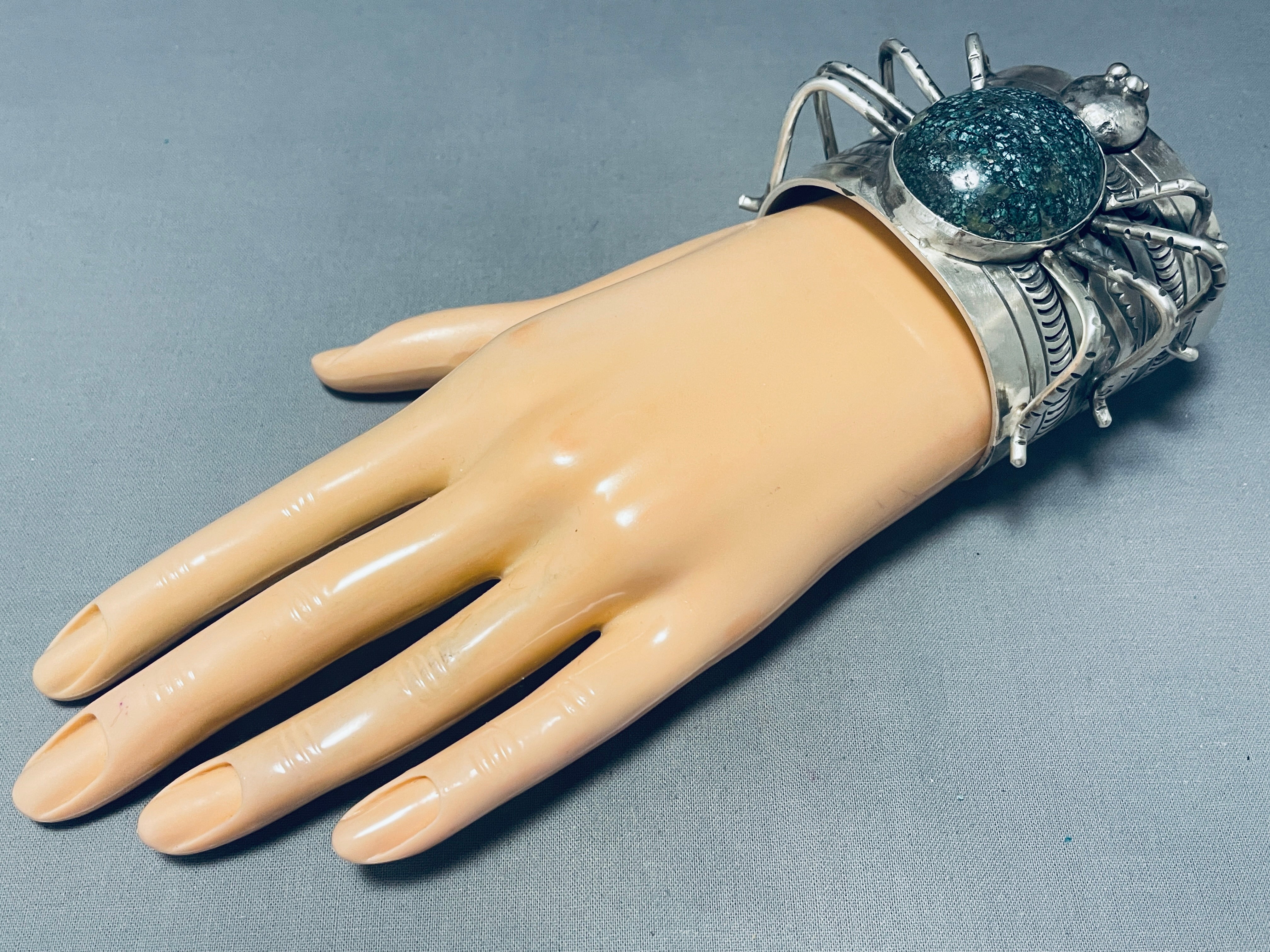 Authentic Navajo Sterling Silver Turquoise Bracelet - 185g Handcrafted Native American Jewelry for Women, Perfect for Boho Fashion & Special Occasions
