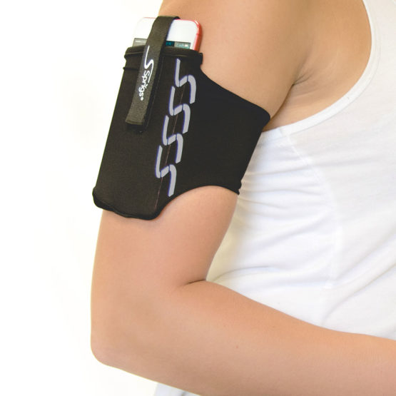 BANJEES Reflective Armband for Running, Jogging & Cycling - Black Safety Wristband for Night Visibility - Perfect for Outdoor Sports & Fitness Activities
