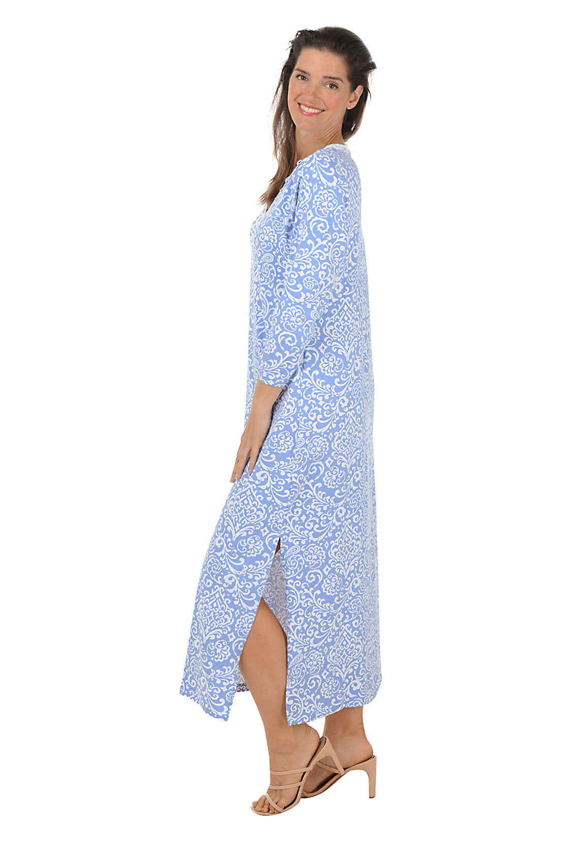 Filly Ellie Crocheted V Neck Maxi Dress - Boho Chic Summer Beach Dress for Women, Perfect for Vacations, Weddings & Outdoor Parties