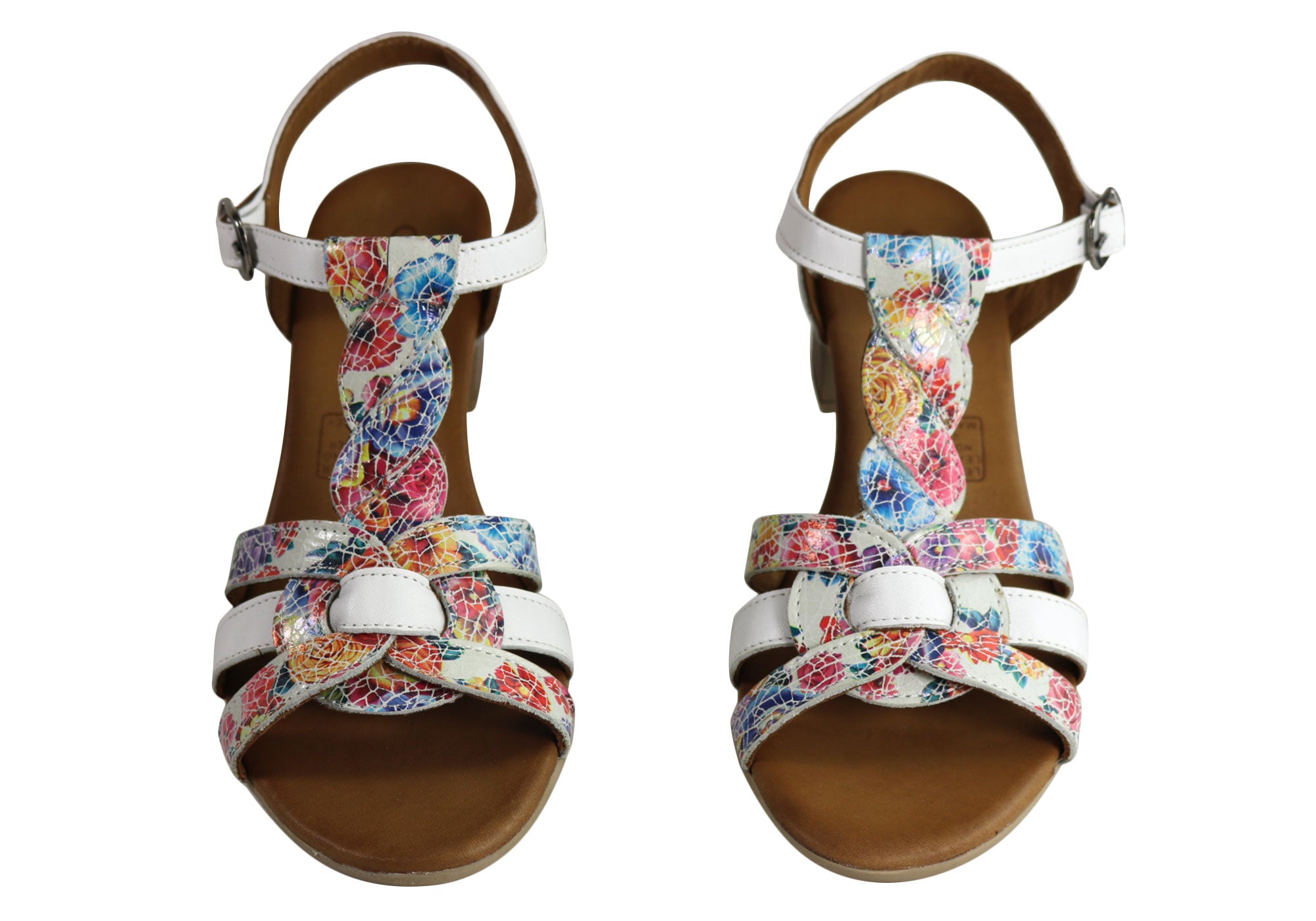Orizonte Candi Women's European Leather Mid Heel Comfortable Sandals - Stylish & Supportive for Work, Weddings & Summer Outings