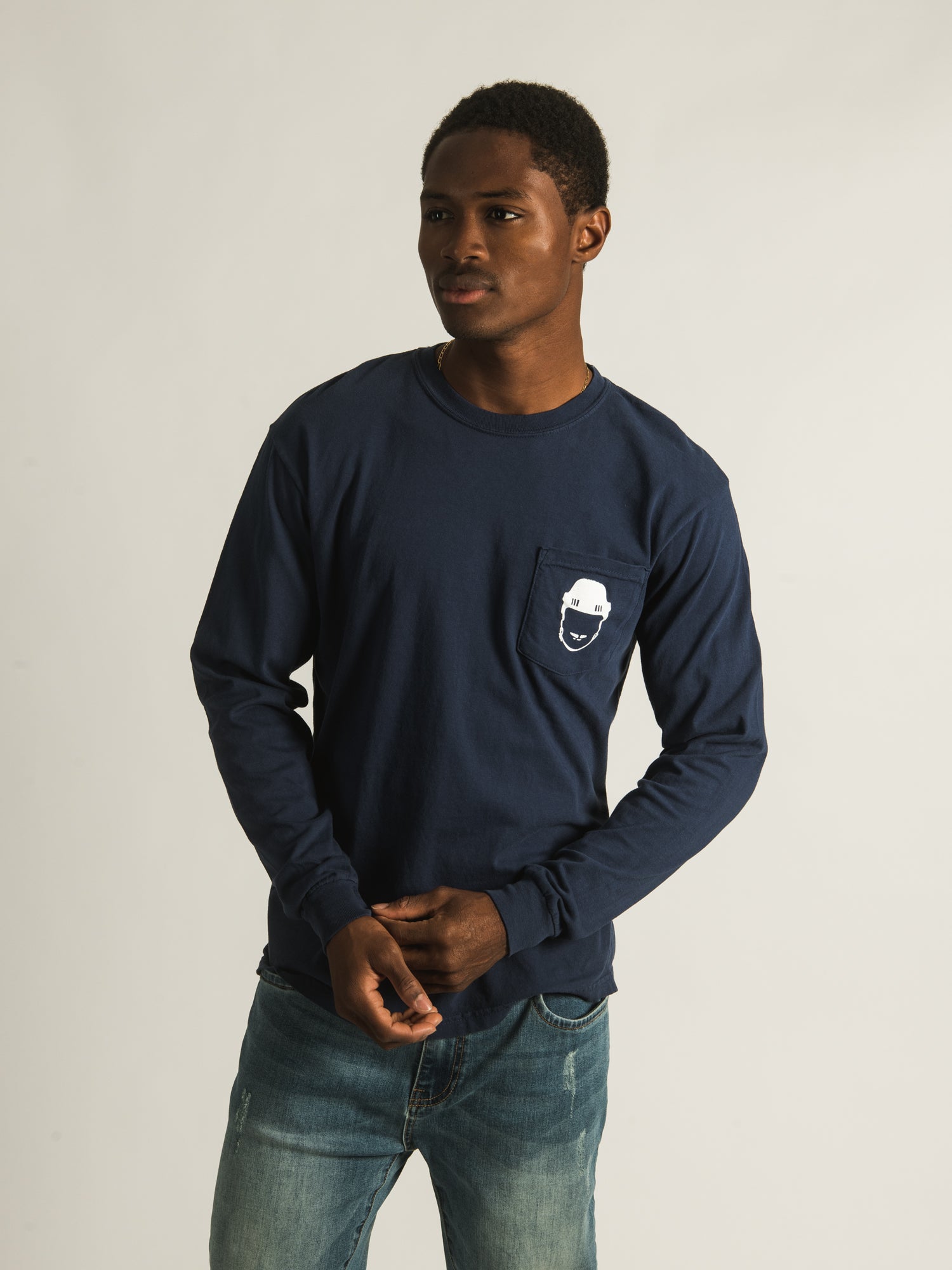 Barstool Sports Spittin' Chiclets NHL Hockey Long Sleeve T-Shirt - Men's Graphic Tee for Hockey Fans | Game Day, Sports Bar & Casual Wear