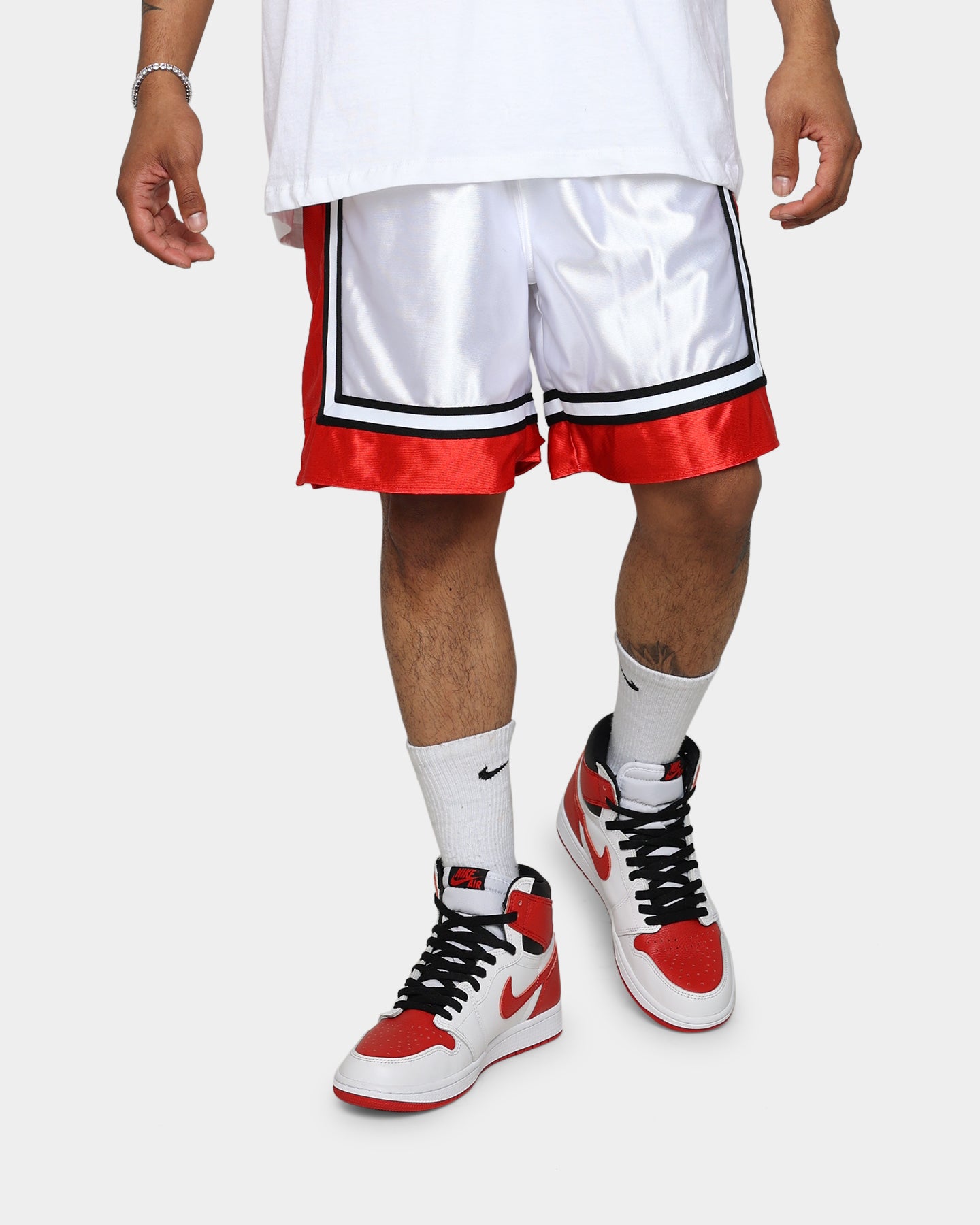 19Nine UNLV Legacy Basketball Shorts for Men - White - Comfortable & Breathable for Sports & Casual Wear