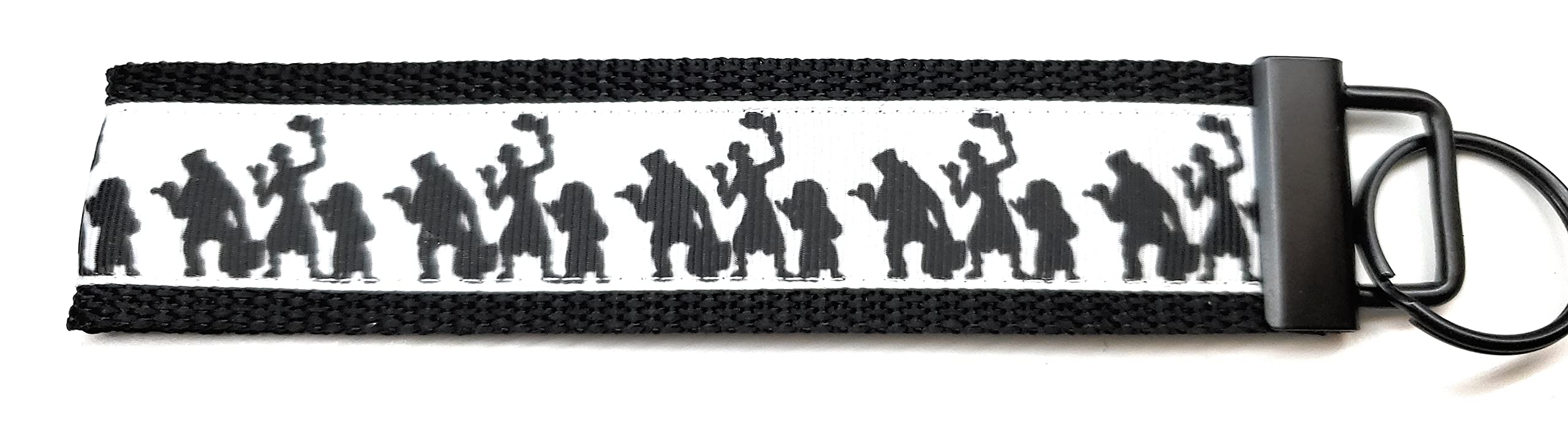 Hitch Hiking Ghost Haunted Mansion Keychain - Disney Parks Inspired Key Fob for Purse, Wallet or Backpack - Perfect for Disney Fans & Theme Park Accessories
