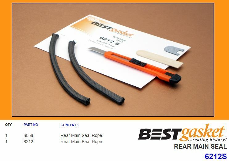 Pontiac 421 GraphTite ROPE Rear Main Bearing Seal Set - High Performance Engine Seal for 1961-1966 Pontiac Models - Perfect for Classic Car Restoration & Engine Rebuilds