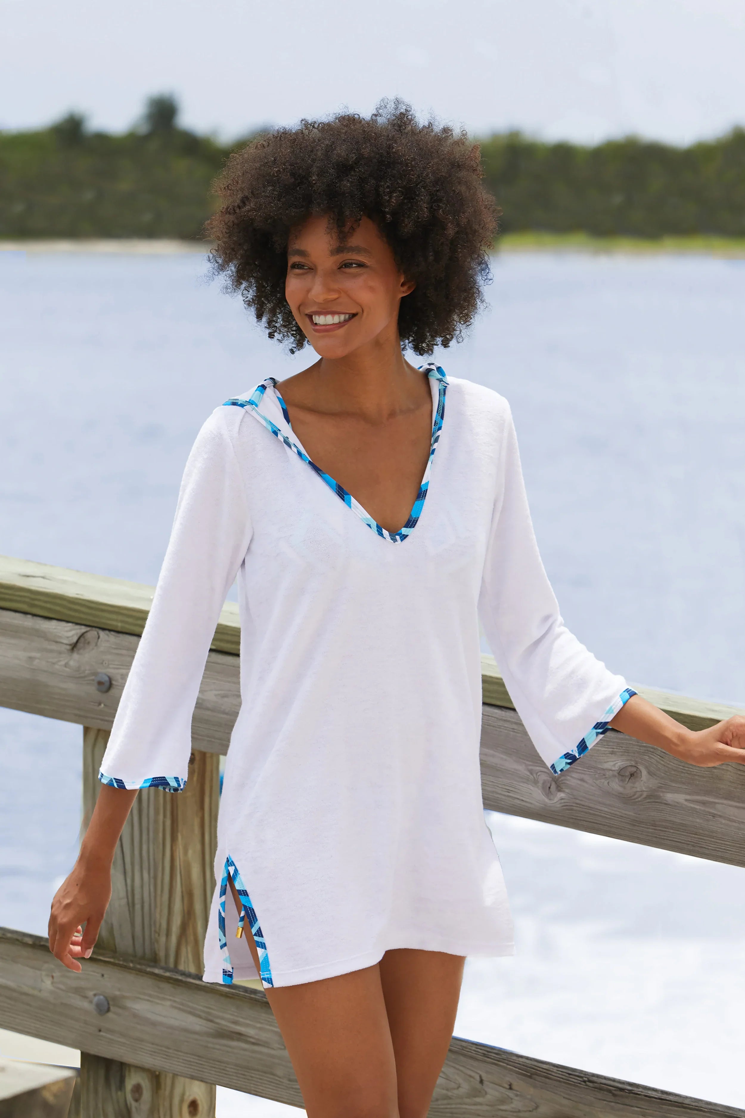 Paros Hooded Terry Cover Up - Soft & Cozy Bathrobe for Women & Men - Perfect for Spa, Beach, and Lounge Wear
