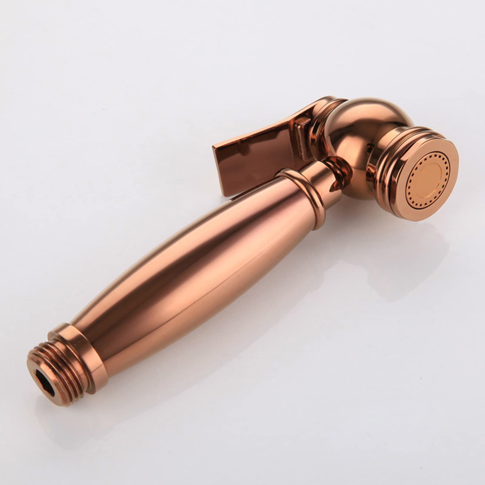 Portable Handheld Toilet Sprayer - Brass Diaper Sprayer with Hose & Bracket for Baby Cloth, Feminine Hygiene & Pet Washing | Rose Gold Finish | Perfect for Nursery, Bathroom & Pet Care