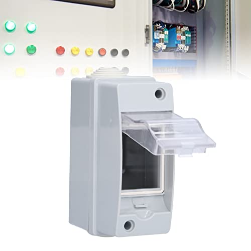 Waterproof Transparent Outdoor Electrical Distribution Box - Circuit Breaker Protection Cover for Weatherproof Power Supply & Utility Applications