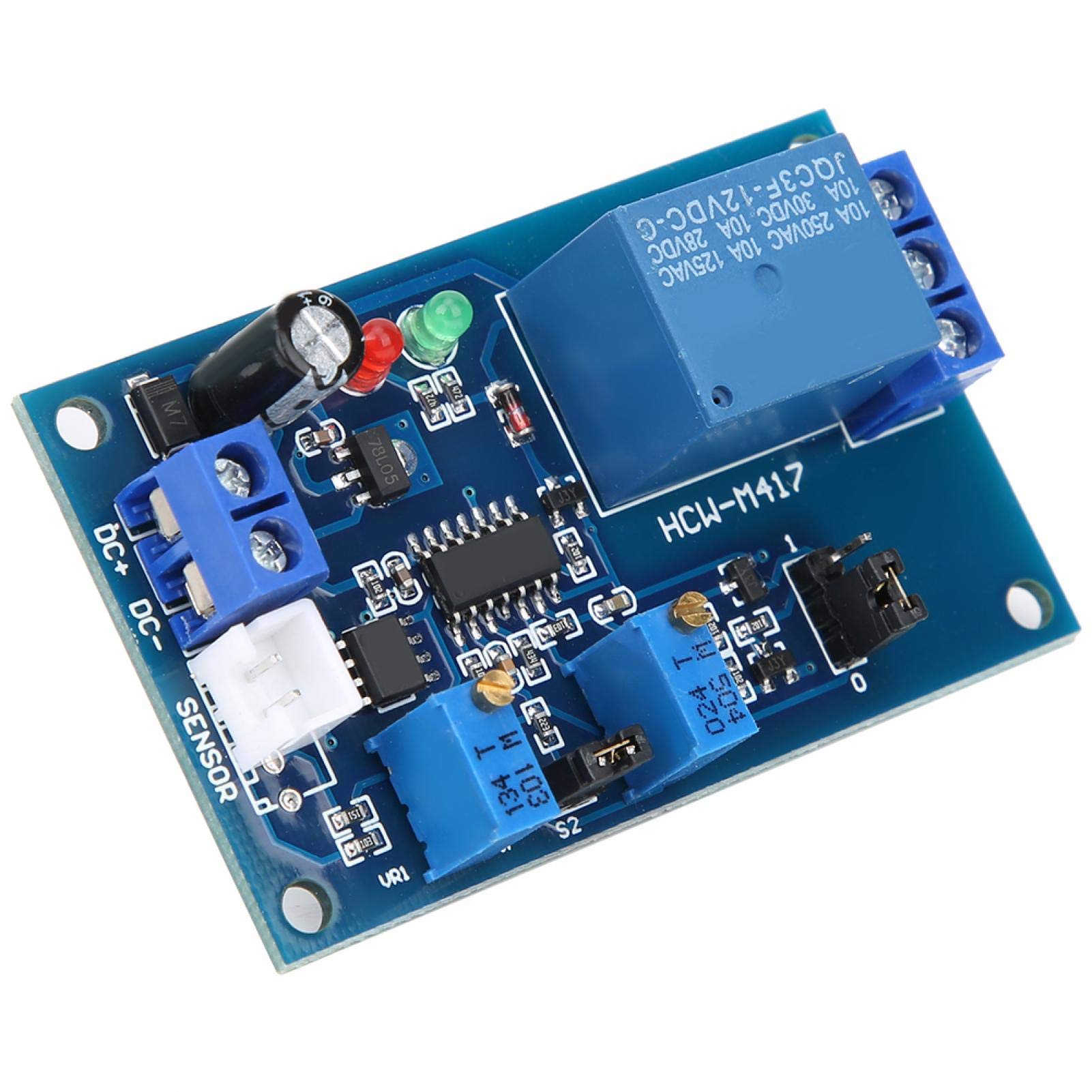 XH-M131 Photoresistor Relay Sensor Module - 12V Light Detection Sensor with LED Control & Adjustable Delay Switch for Home Automation, Garden Lighting, and DIY Electronics Projects