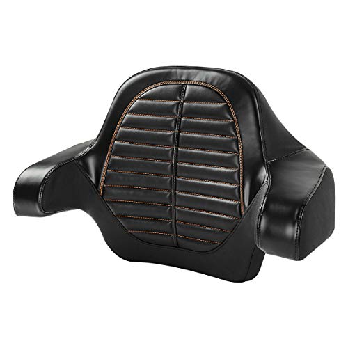 Passenger Backrest Pad Black Orange B