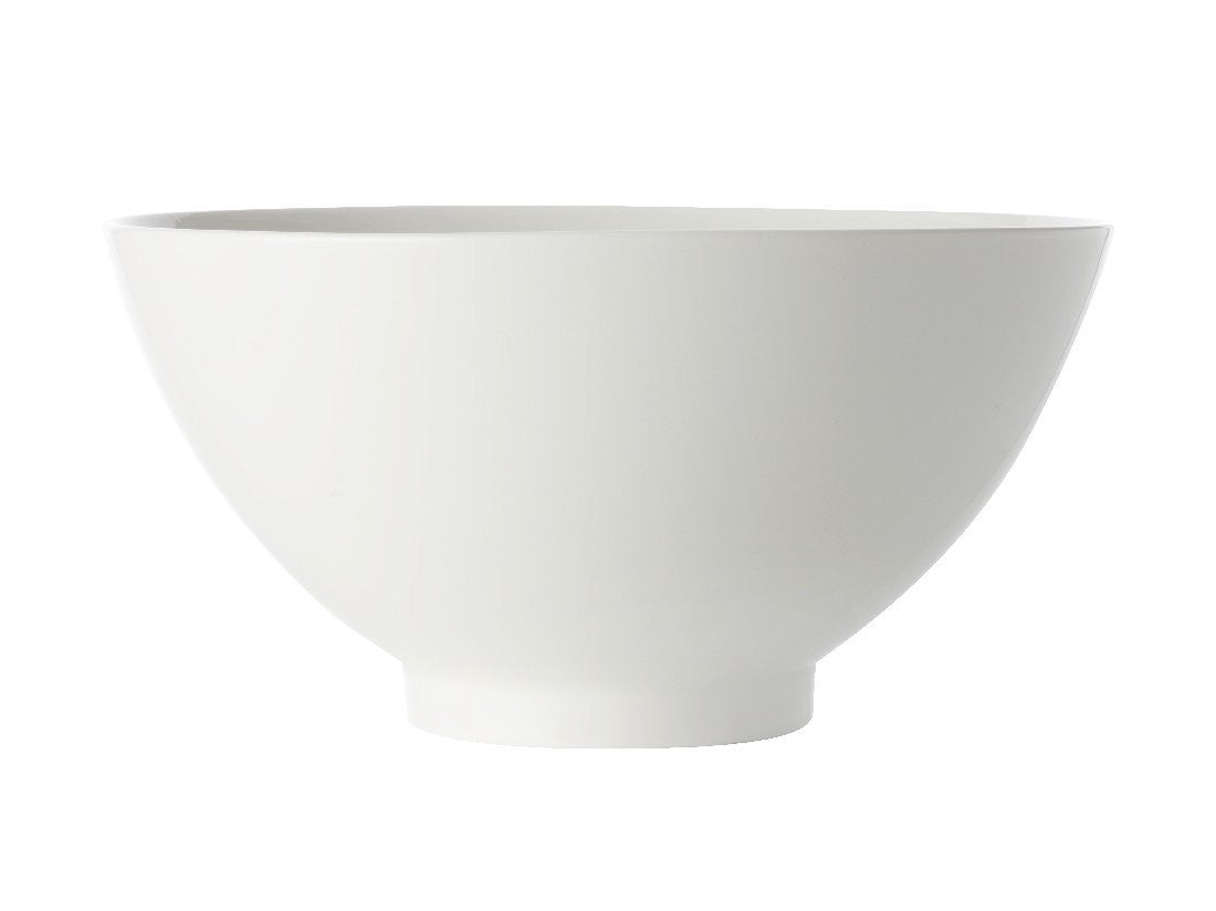 Maxwell & Williams White Basics 20cm Noodle Bowl - Perfect for Ramen, Pho & Asian Soups - Durable Porcelain Dish for Home & Restaurant Use