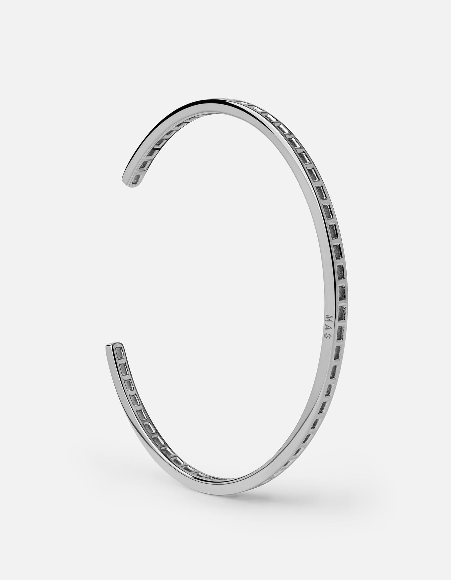 Sterling Silver Rector Cuff Bracelet - Elegant Jewelry for Men & Women | Perfect for Weddings, Parties & Formal Occasions