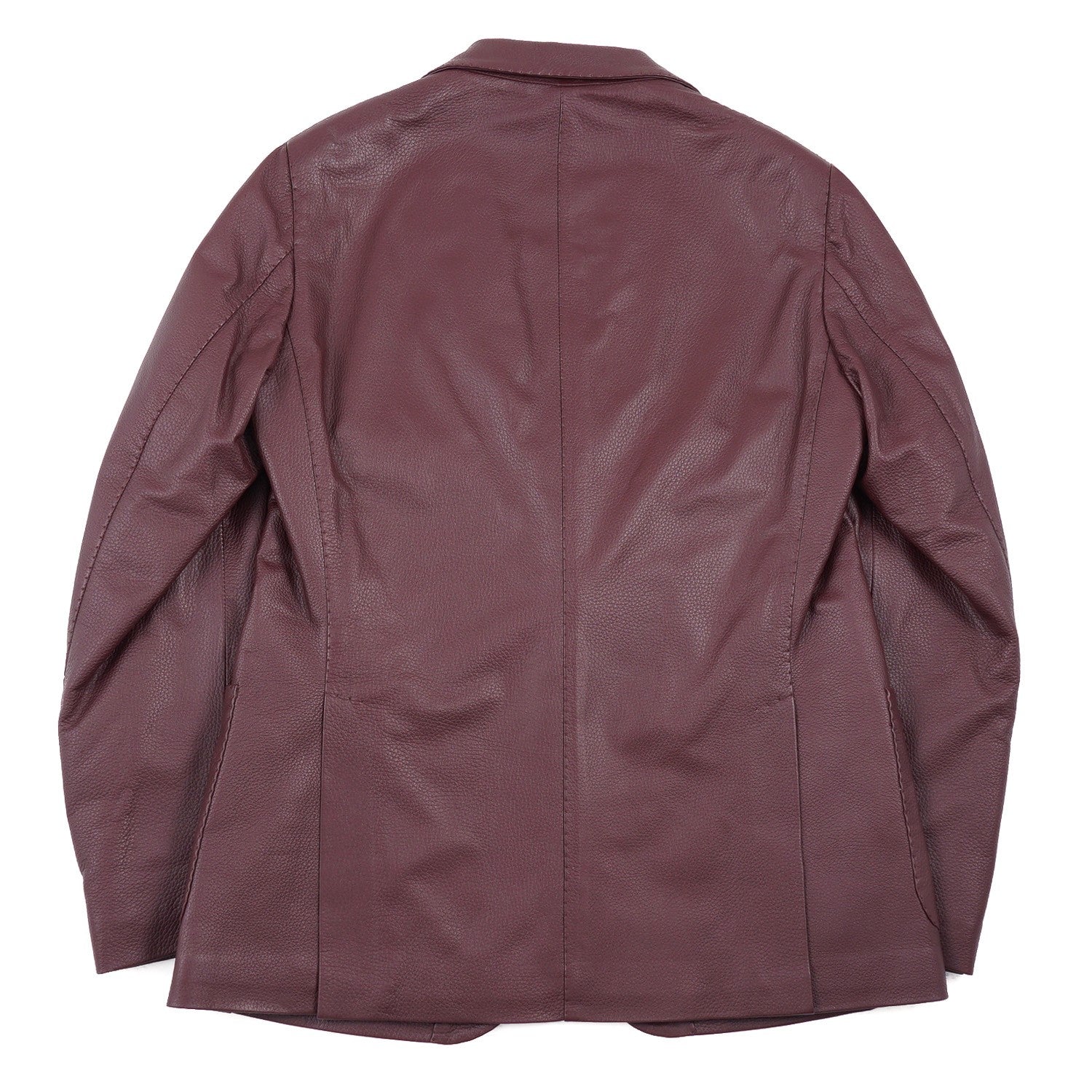 Premium Burgundy Deerskin Leather Blazer for Women - Elegant Jacket for Business, Office & Formal Occasions - Stylish Outerwear for Work & Evening Events